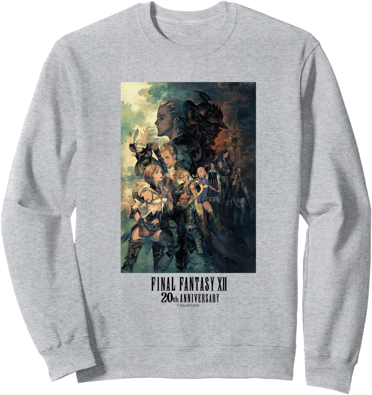 FINAL Fantasy Annivasary Collection FFXII TZA Package Art 2 Sweatshirt - Sweatshirt | Ash