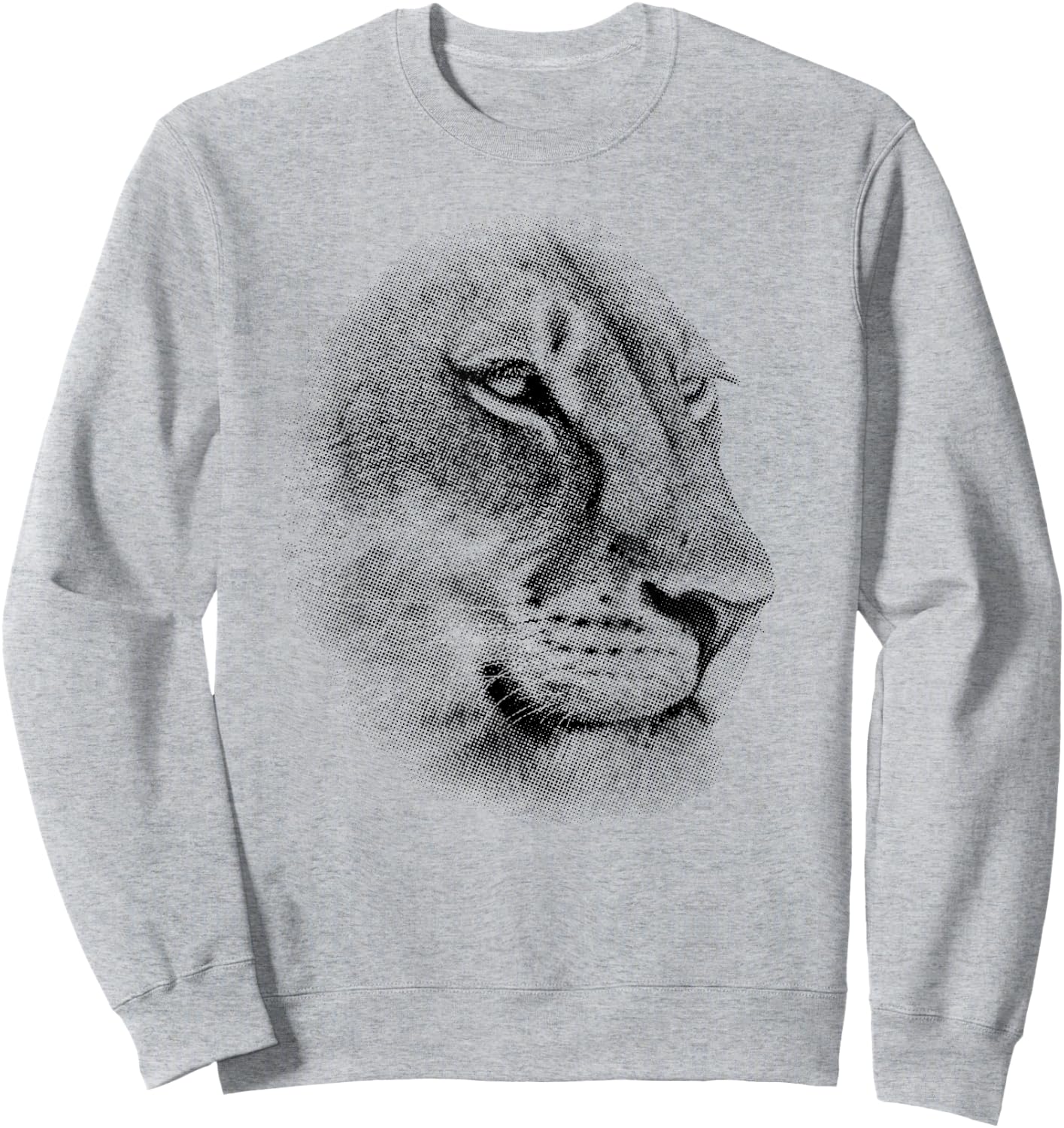 Lioness Face Close-up Perfect Artwork for Lion Fans Sweatshirt - Sweatshirt | Ash