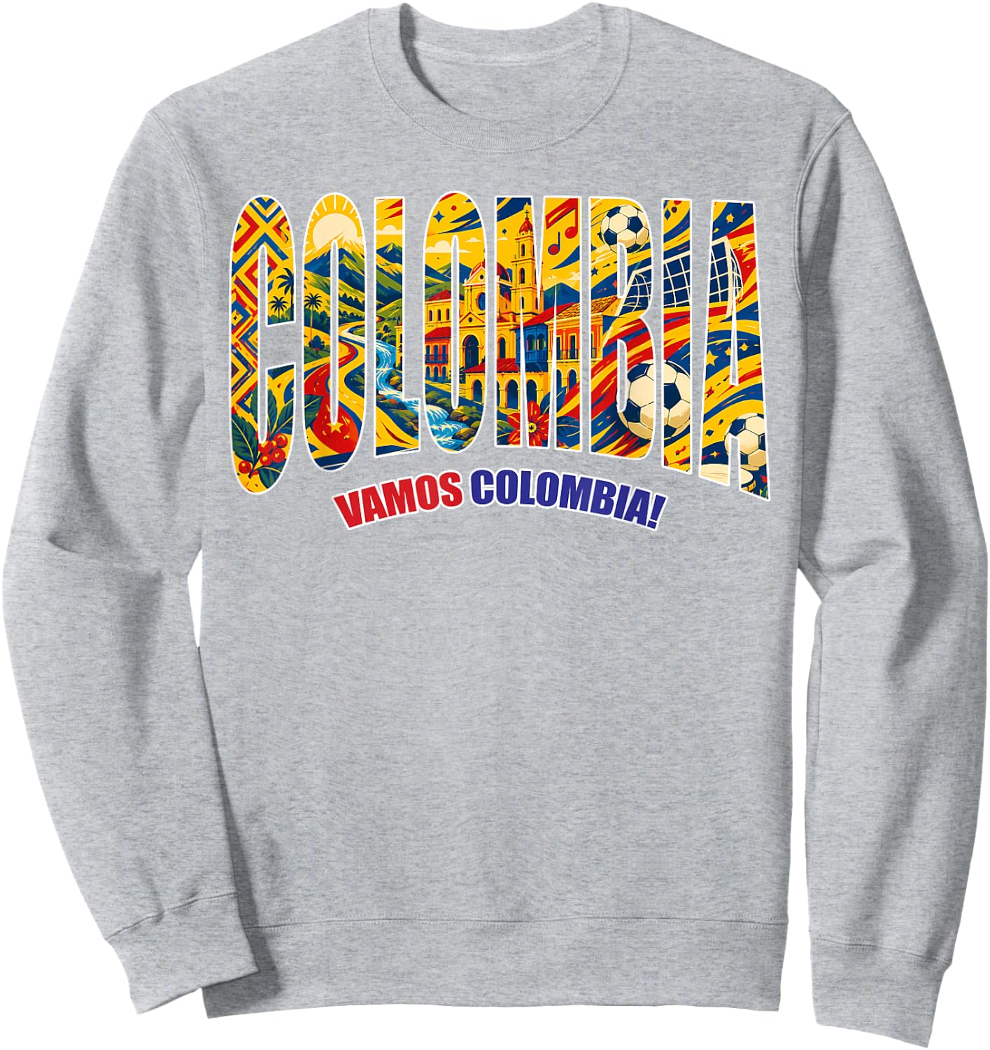 Colombia Country Colombian Flag Women Kids Sweatshirt - Sweatshirt | Ash