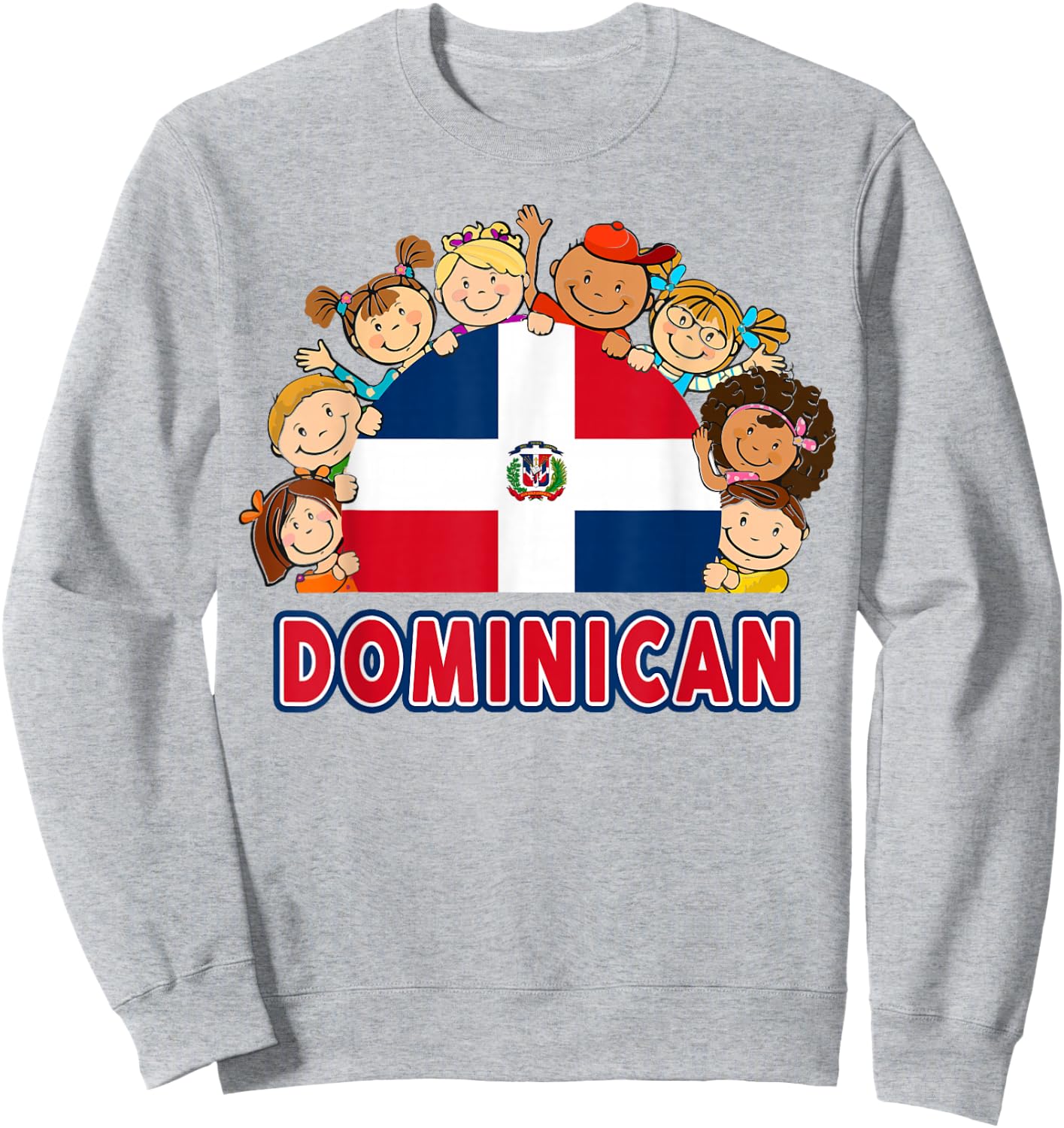 Hispanic Heritage Month Dominican Republic Kids Toddler Boys Sweatshirt - Sweatshirt | Ash