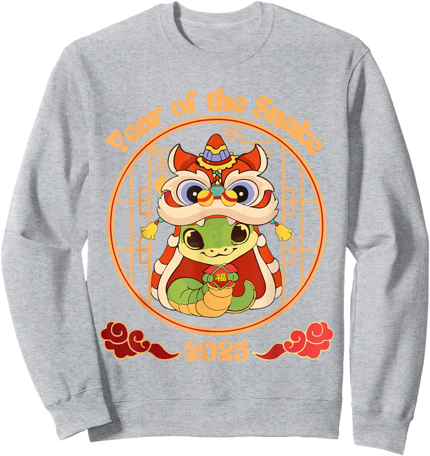 Year of The Snake 2025 Lunar New Year Chinese New Year 2025 Sweatshirt - Sweatshirt | Ash