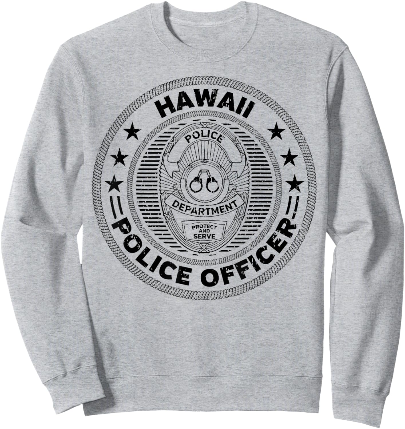 Hawaii Police Officer Shirt Sweatshirt - Sweatshirt | Ash