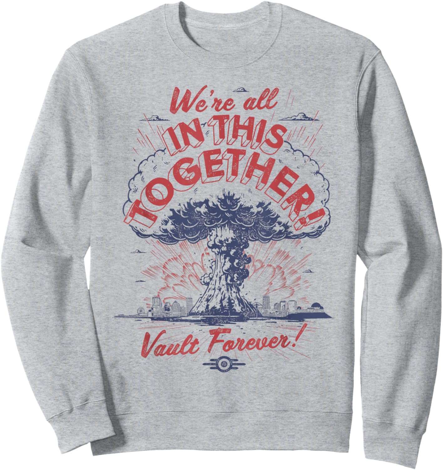 Fallout We all sit in the same boat , silver Sweatshirt - Sweatshirt | Ash