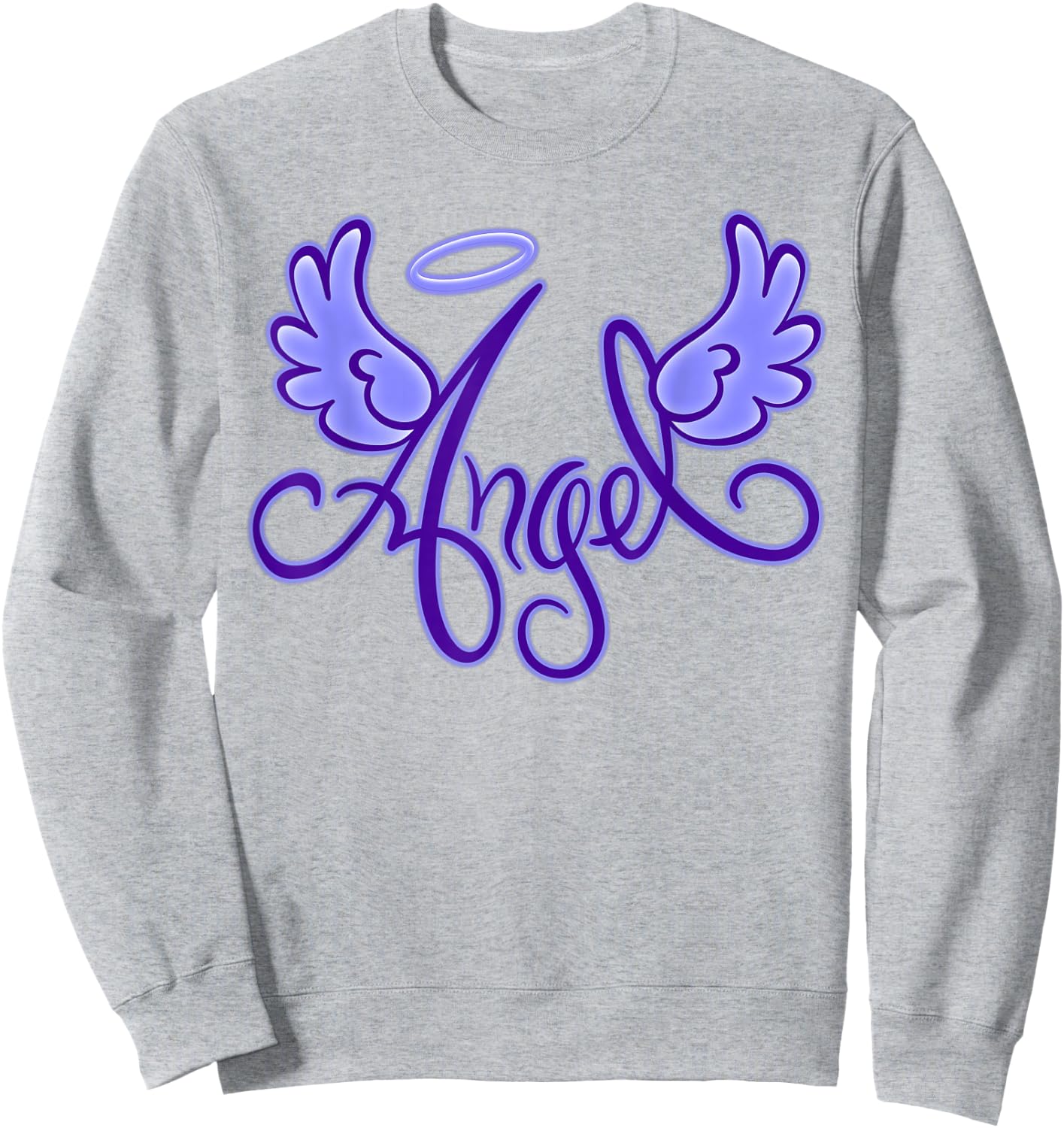 Retro 90s 00s Throwback Angel Wings Y2K Aesthetic Sweatshirt - Sweatshirt | Ash