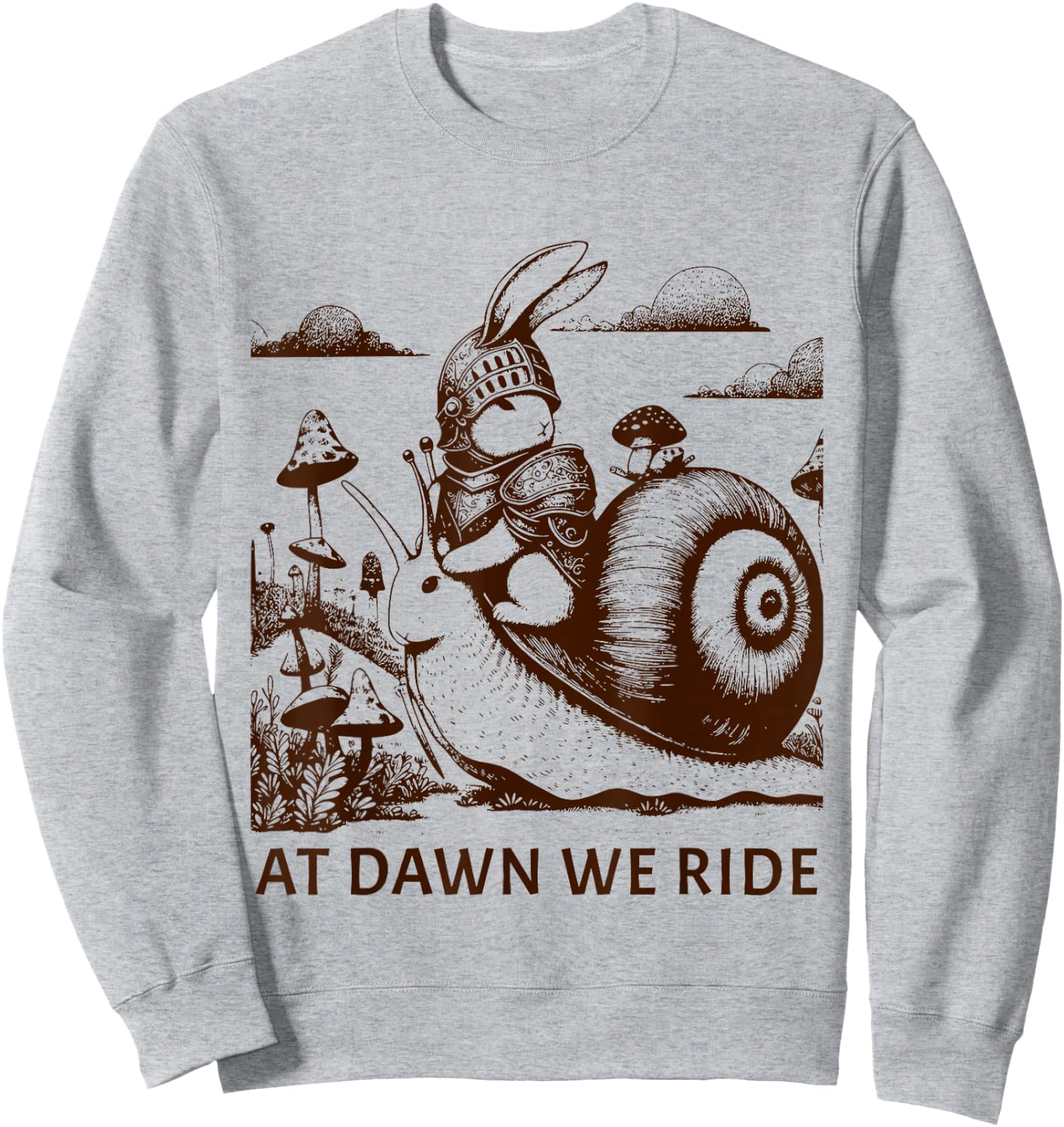 Medieval Bunny Rabbit Castlecore Sweatshirt - Sweatshirt | Ash