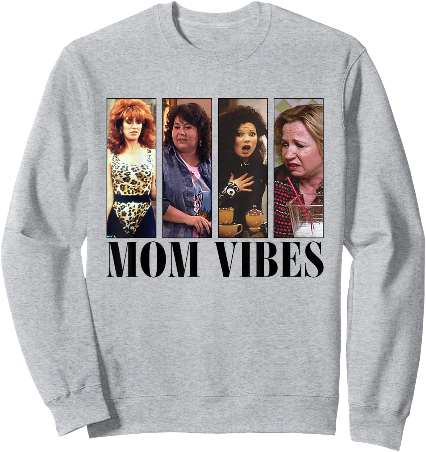 Mom Vibes Sitcom Mom Cool Mother's Day Mother's Day Vibes 70s , gray Sweatshirt - Sweatshirt | Ash