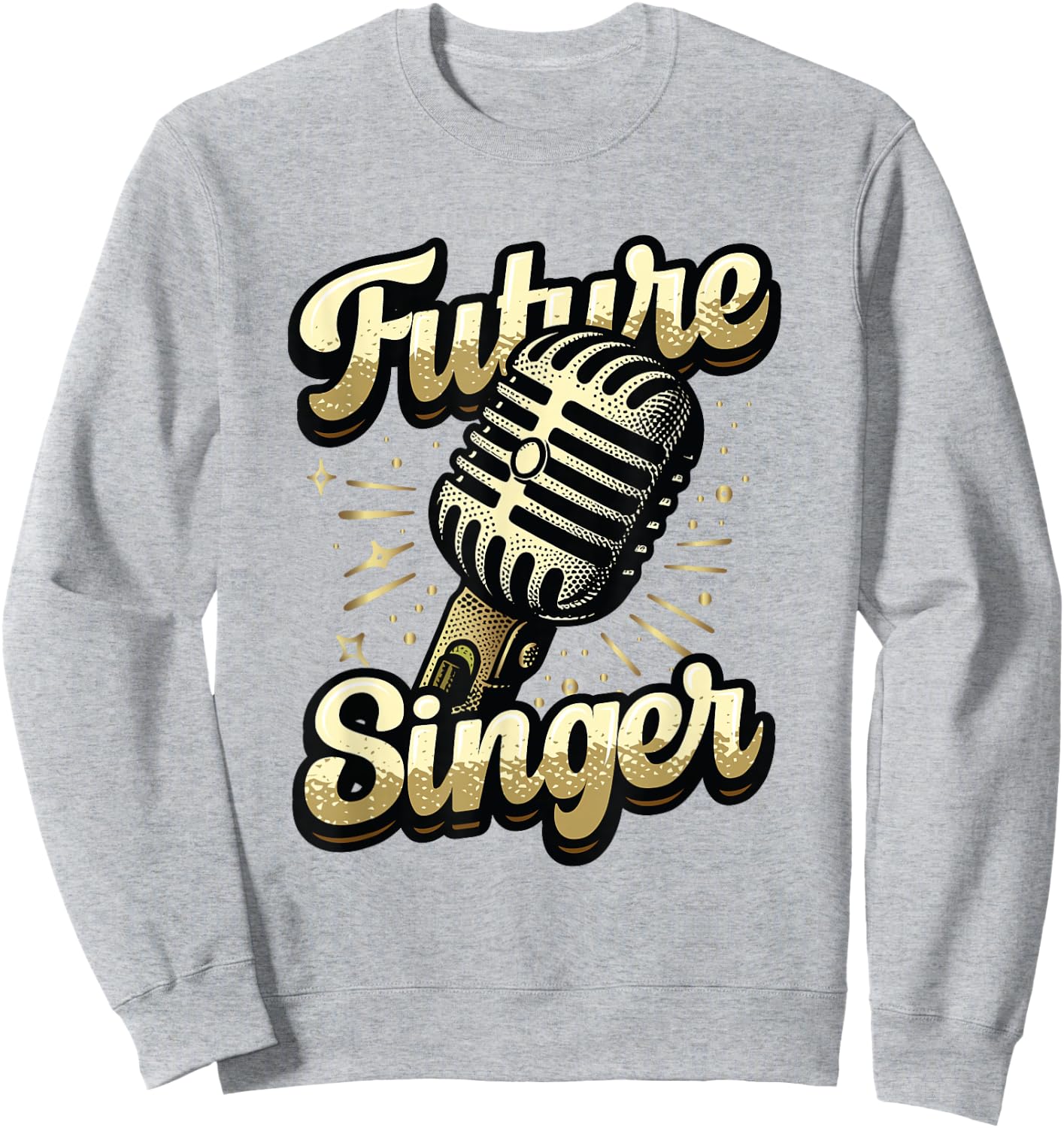 Future Singer Kids Choir Band Singing Sweatshirt - Sweatshirt | Ash