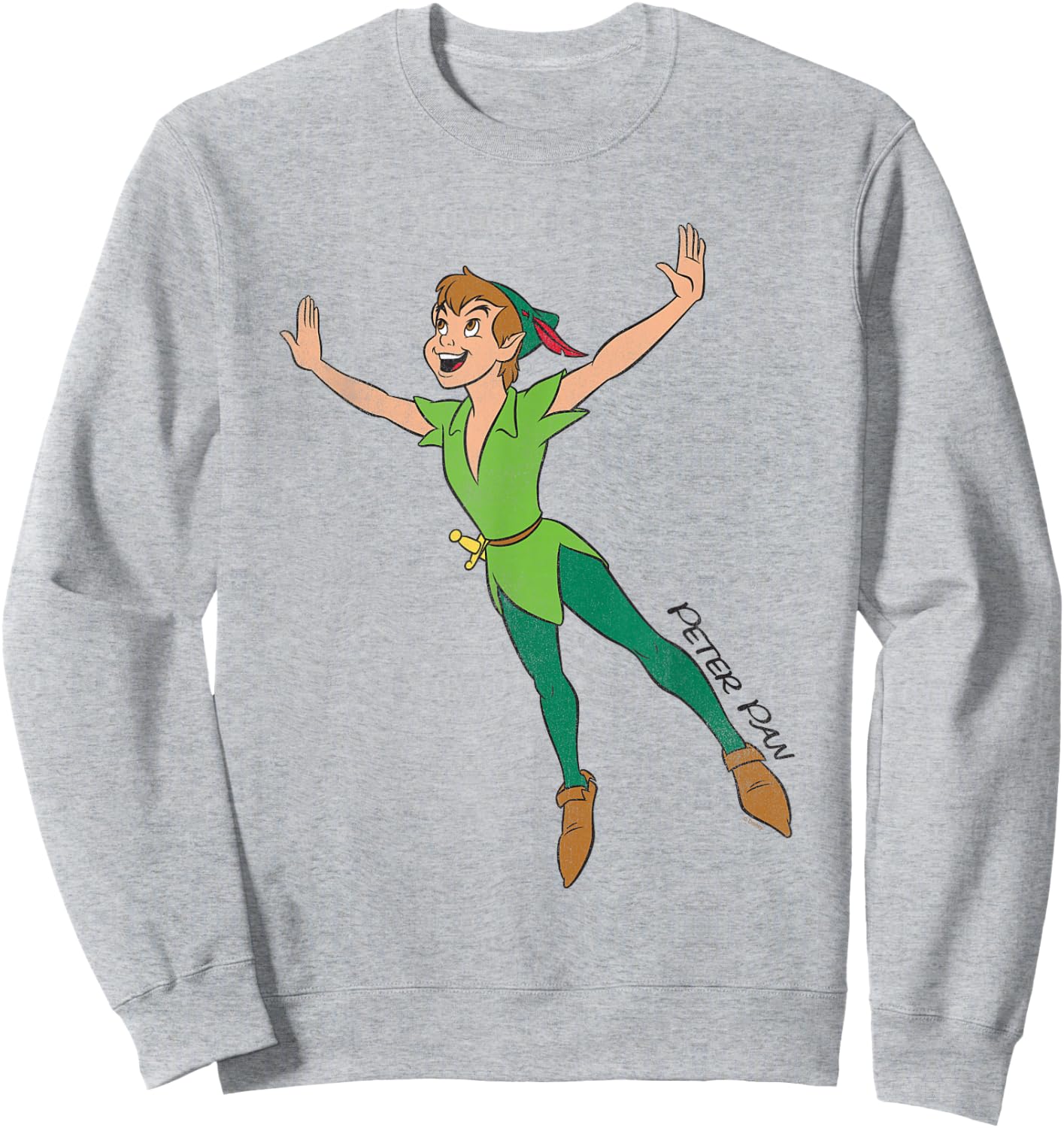 Peter Pan Flying , White Sweatshirt - Sweatshirt | Ash