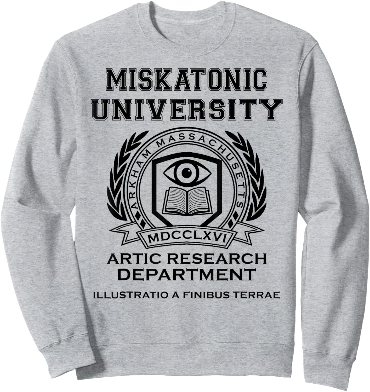 Miskatonic University Artic Research Department , white, S Sweatshirt - Sweatshirt | Ash