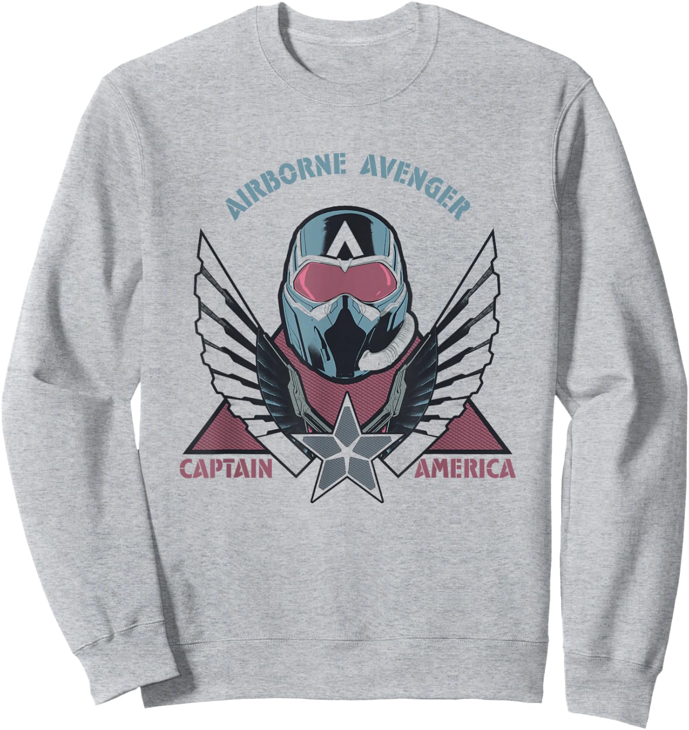 Marvel Captain America: Brave New World Airborne Avenger Cap Sweatshirt - Sweatshirt | Ash