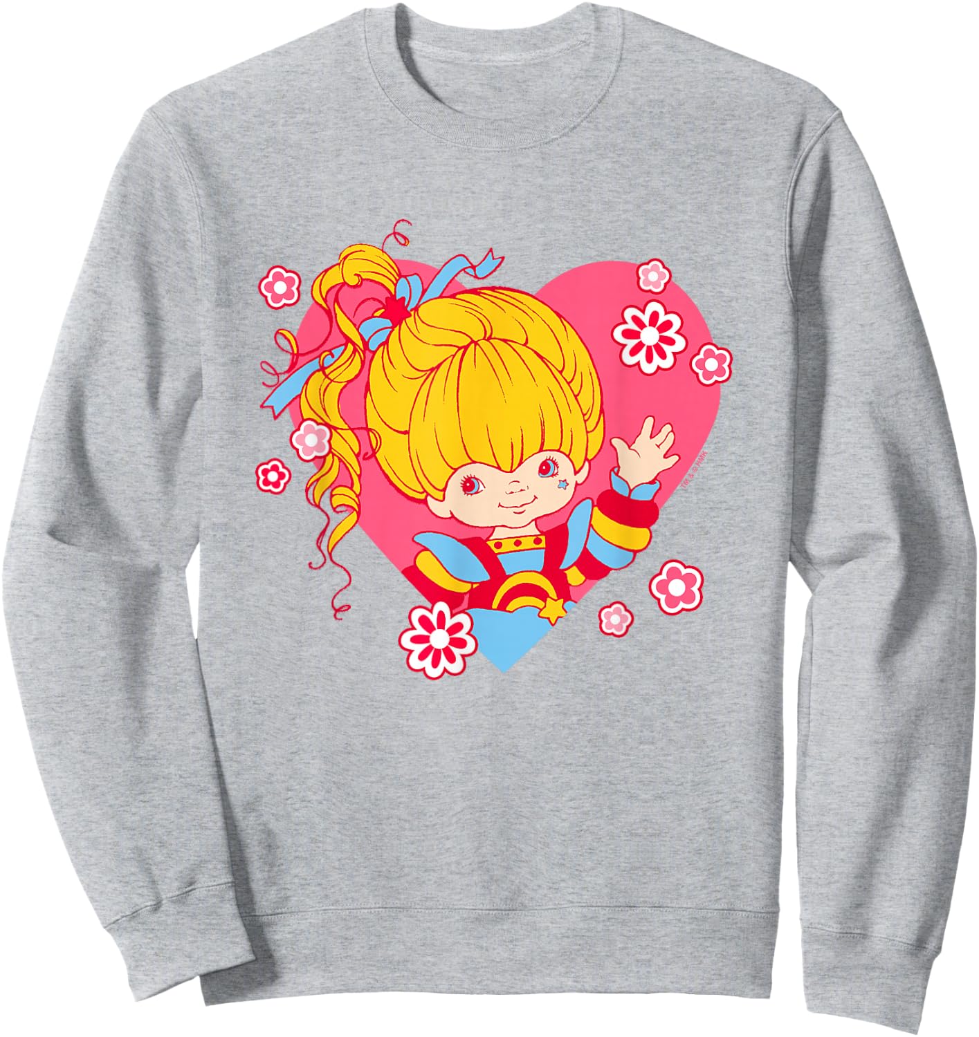 Rainbow Brite Valentine's Day Hearts & Rainbow Sweatshirt - Sweatshirt | Ash