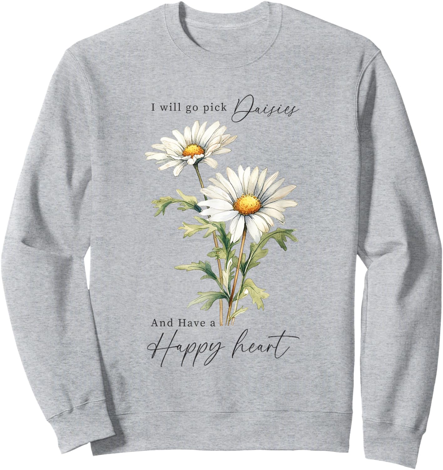 Sommerblume Botanische Naturliebhaber Blumenkunst Wildblume Sweatshirt - Sweatshirt | Ash