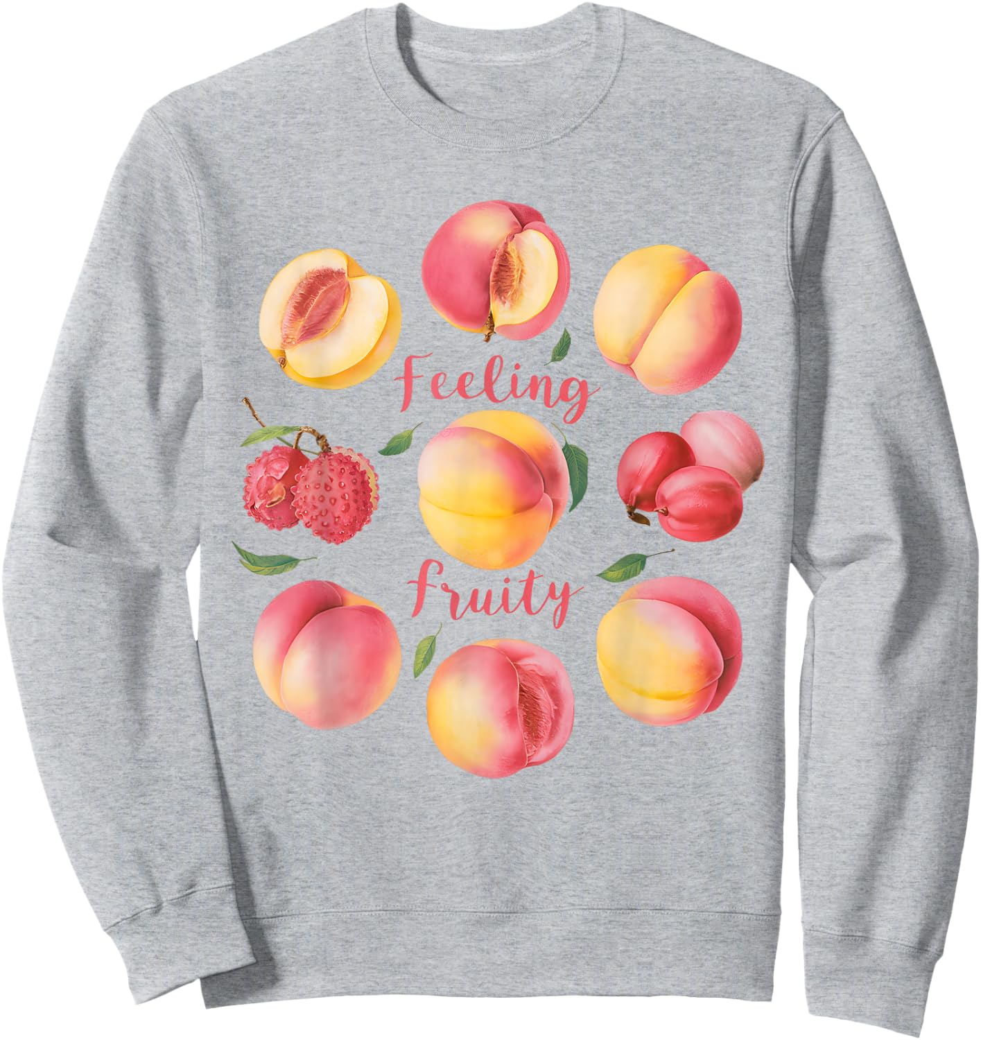 LGBTQ+ Feeling Fruity Peach Sapphic Subtle Pride Lesbian Sweatshirt - Sweatshirt | Ash