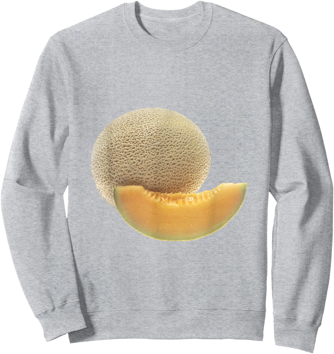 Cantaloupe Melon T Shirt Sweatshirt - Sweatshirt | Ash
