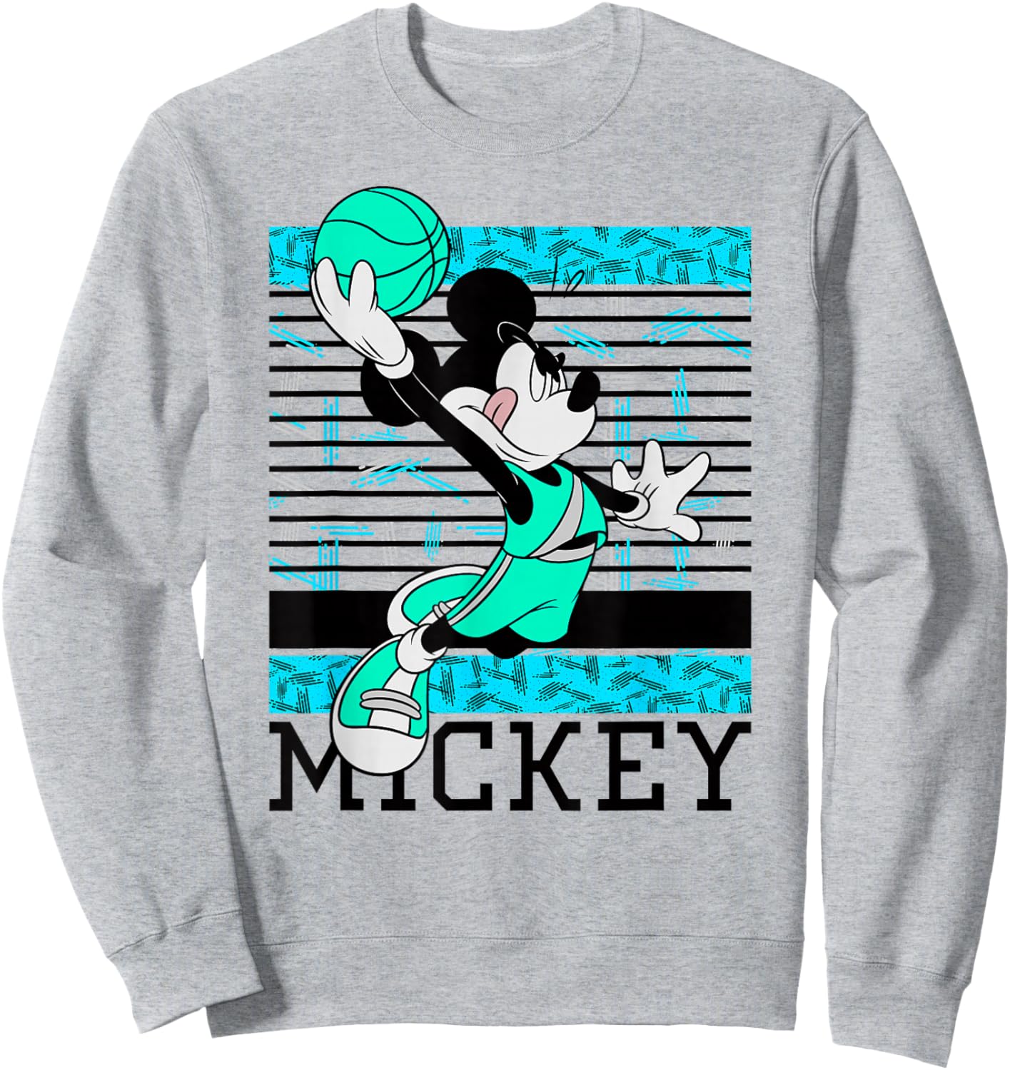 Disney - Mickey Mouse Basketball Sweatshirt - Sweatshirt | Ash