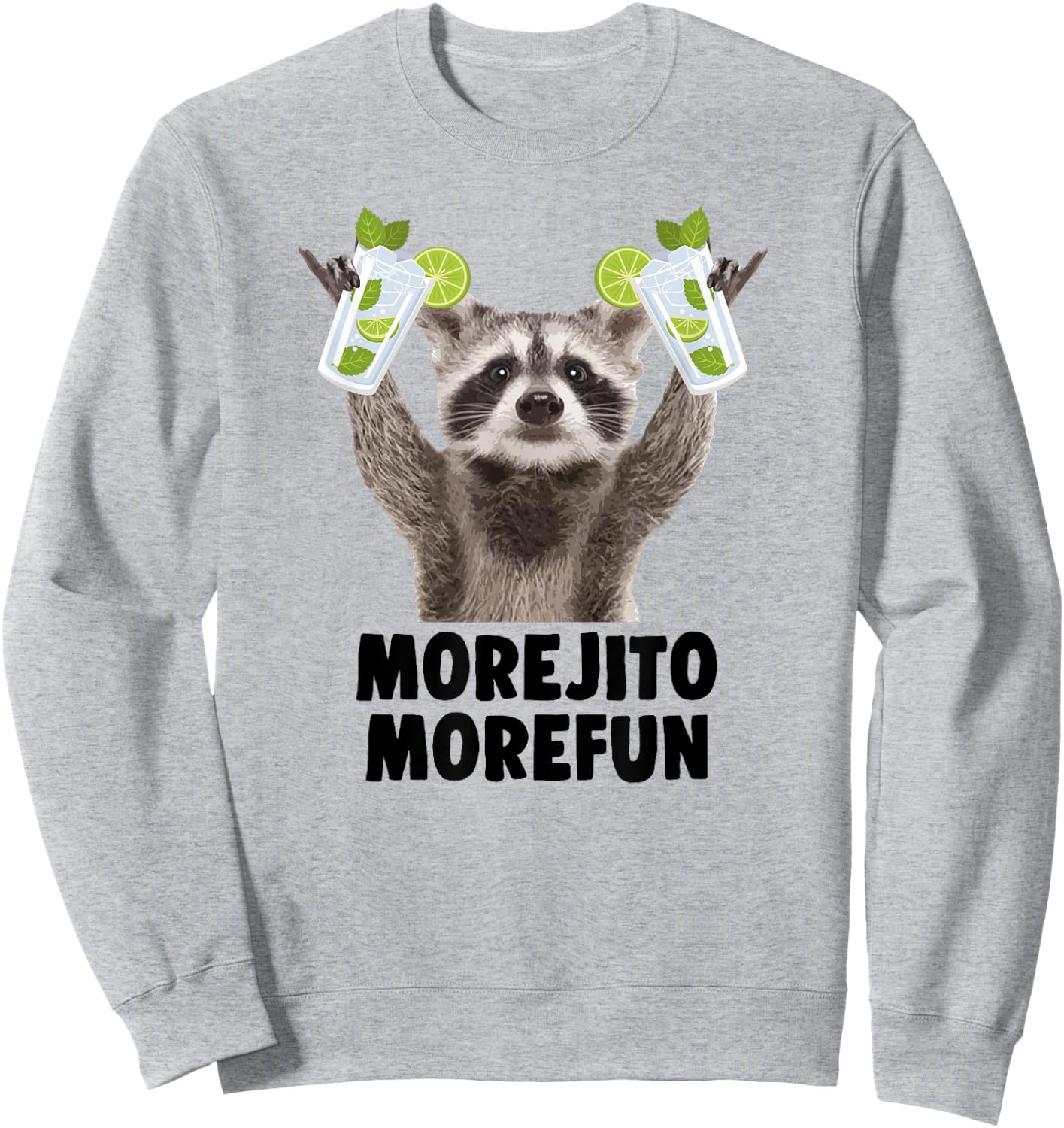 MOREJITO MOREFUN X NEW PEDRO - MOJITOS MOJITO Cocktail JGA Sweatshirt - Sweatshirt | Ash