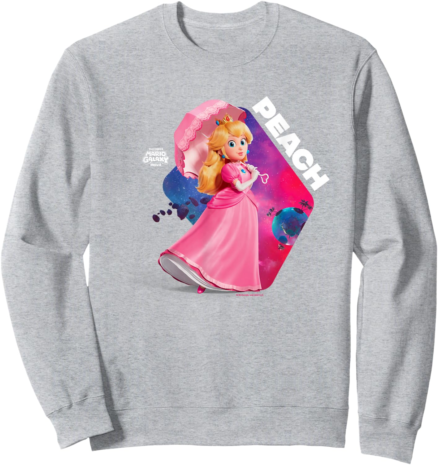 The Super Mario Galaxy Movie Cosmic Princess Peach Sweatshirt - Sweatshirt | Ash