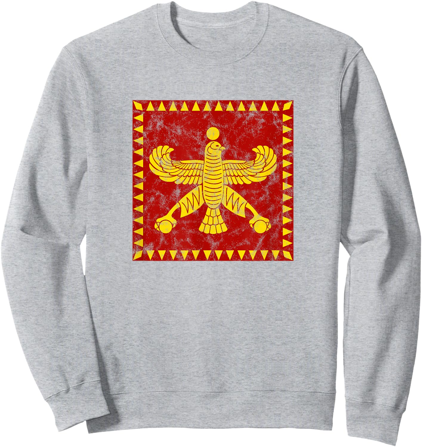 Shahbaz, falcon, standard, flag, Persian mythology, history Sweatshirt - Sweatshirt | Ash