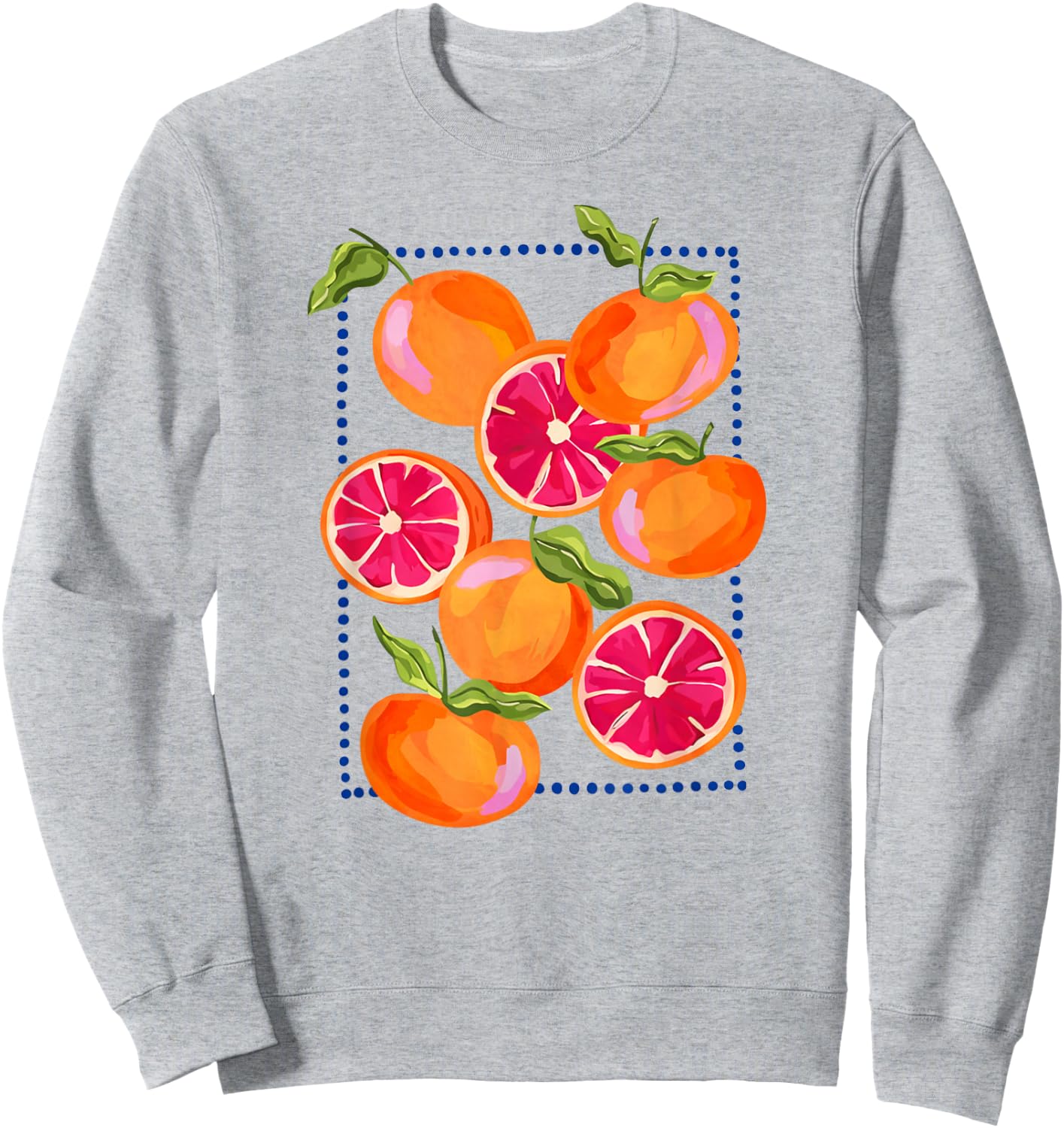 Orange Fruit Summer Vibes Artwork Citrus Orange Lovers Women Sweatshirt - Sweatshirt | Ash