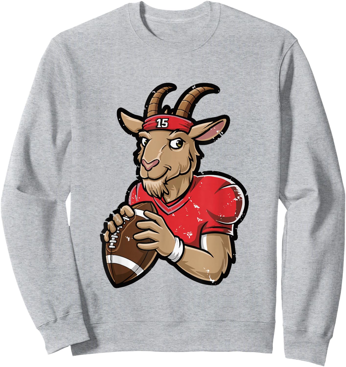 GOAT 15 - Funny G.O.A.T. Sweatshirt - Sweatshirt | Ash