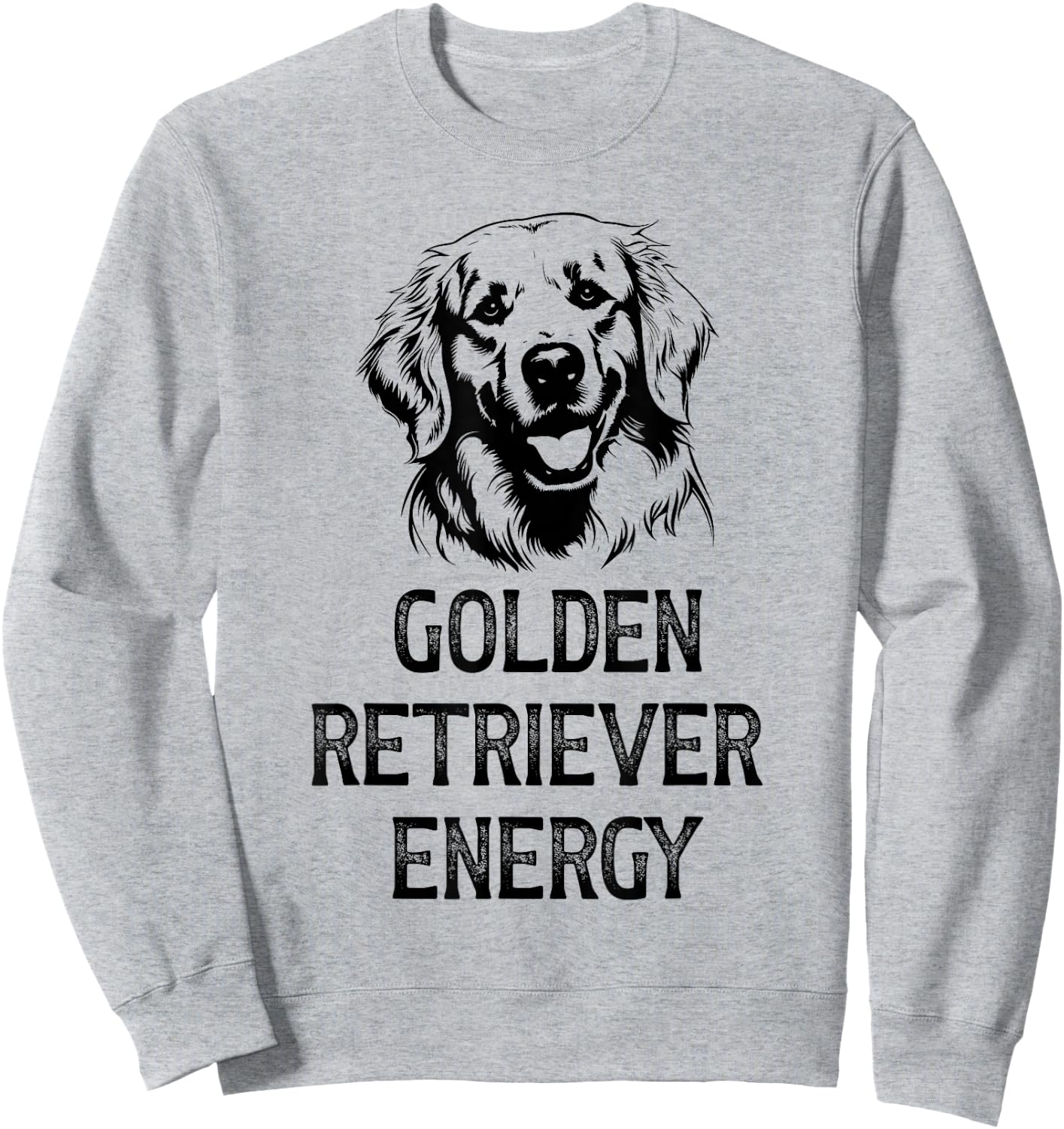 Golden Retriever Energy Sweatshirt - Sweatshirt | Ash