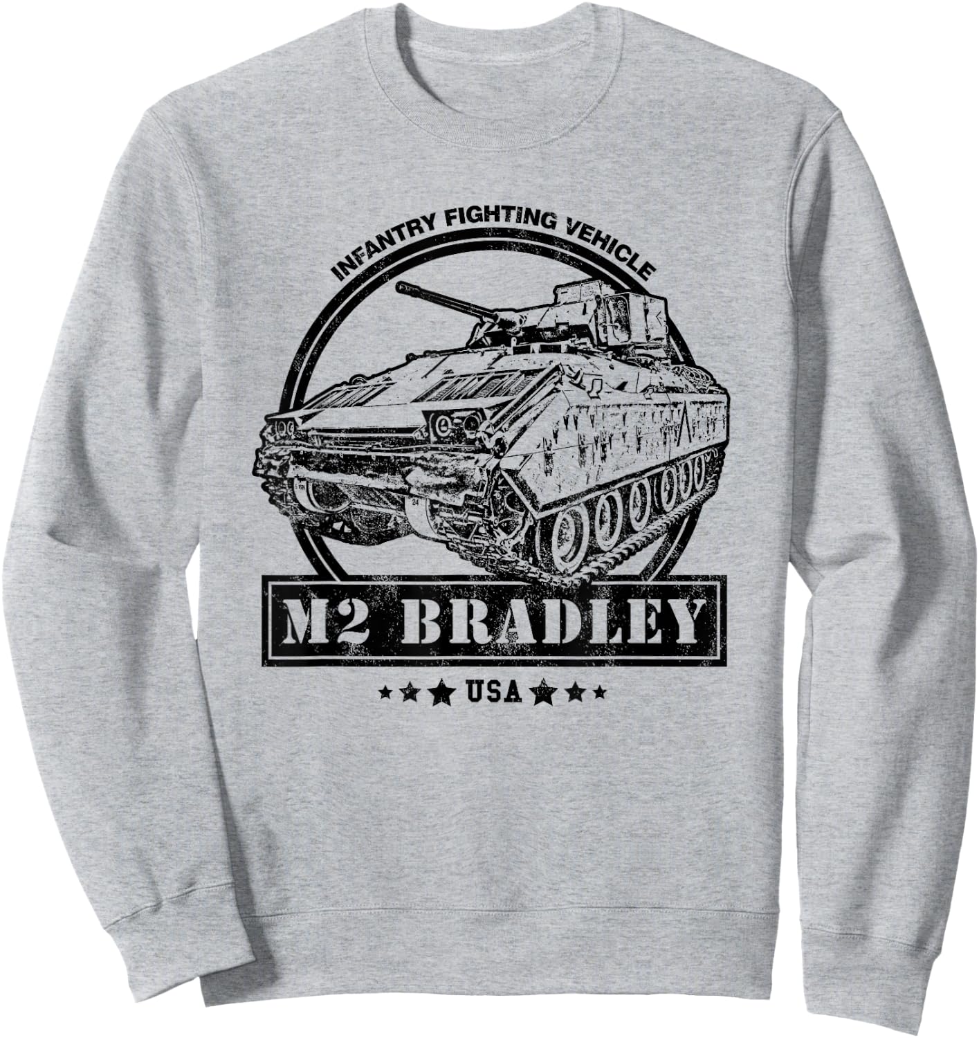 M2 Bradley IFV - Bradley Infantry Fighting Vehicle Sweatshirt - Sweatshirt | Ash