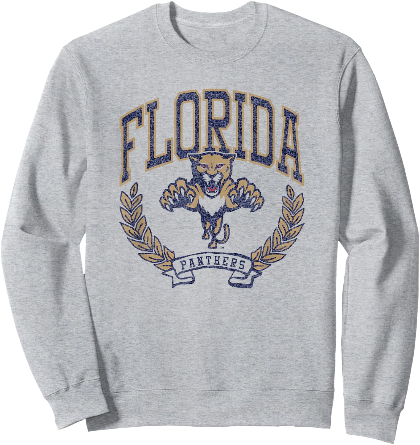 Florida Panthers Vintage Victory White Officially Licensed Sweatshirt - Sweatshirt | Ash