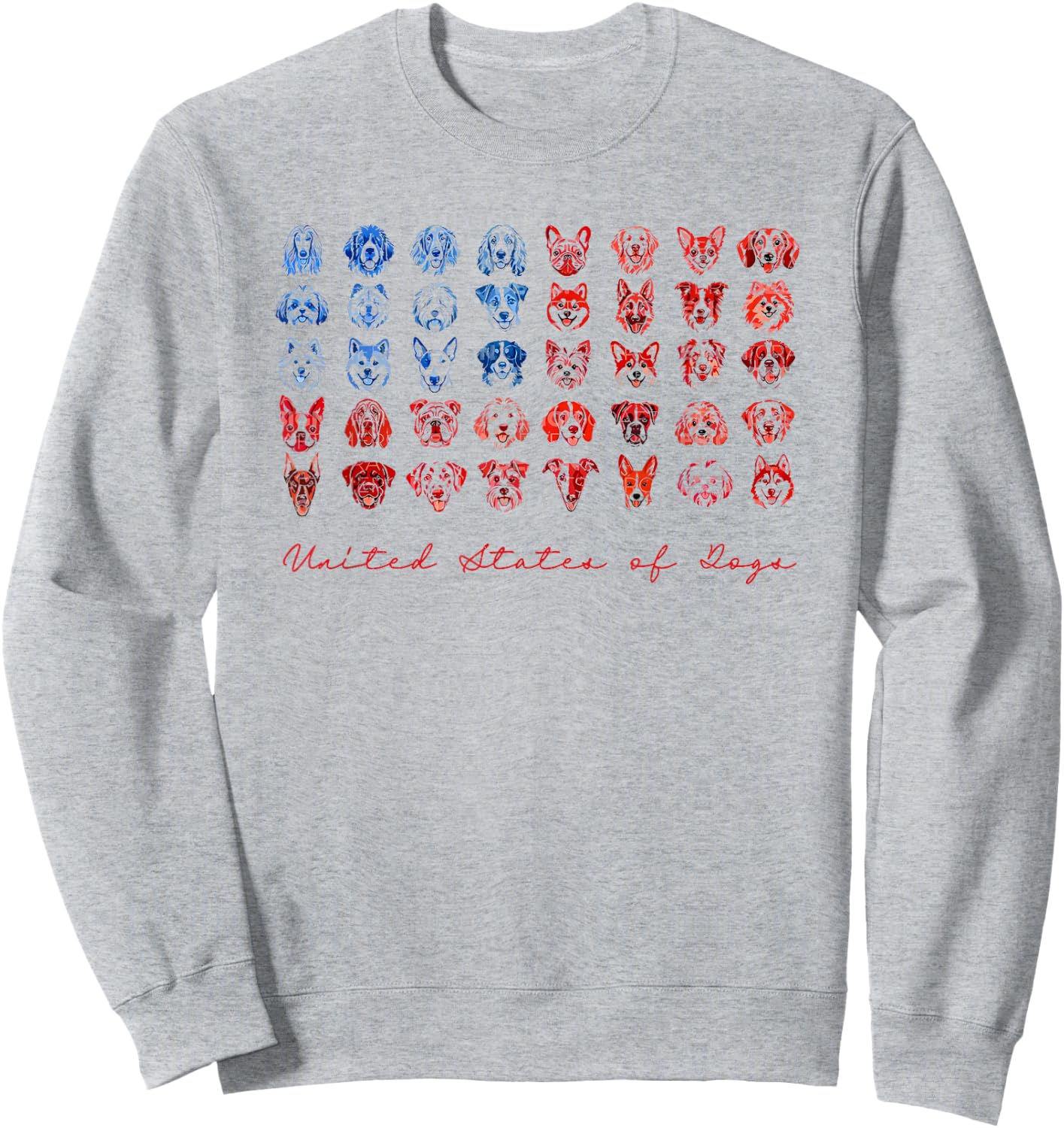 United States of Dogs Sweatshirt - Sweatshirt | Ash