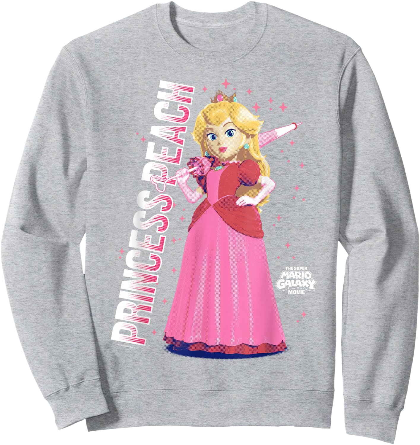 The Super Mario Galaxy Movie Galatic Princess Peach Sweatshirt - Sweatshirt | Ash