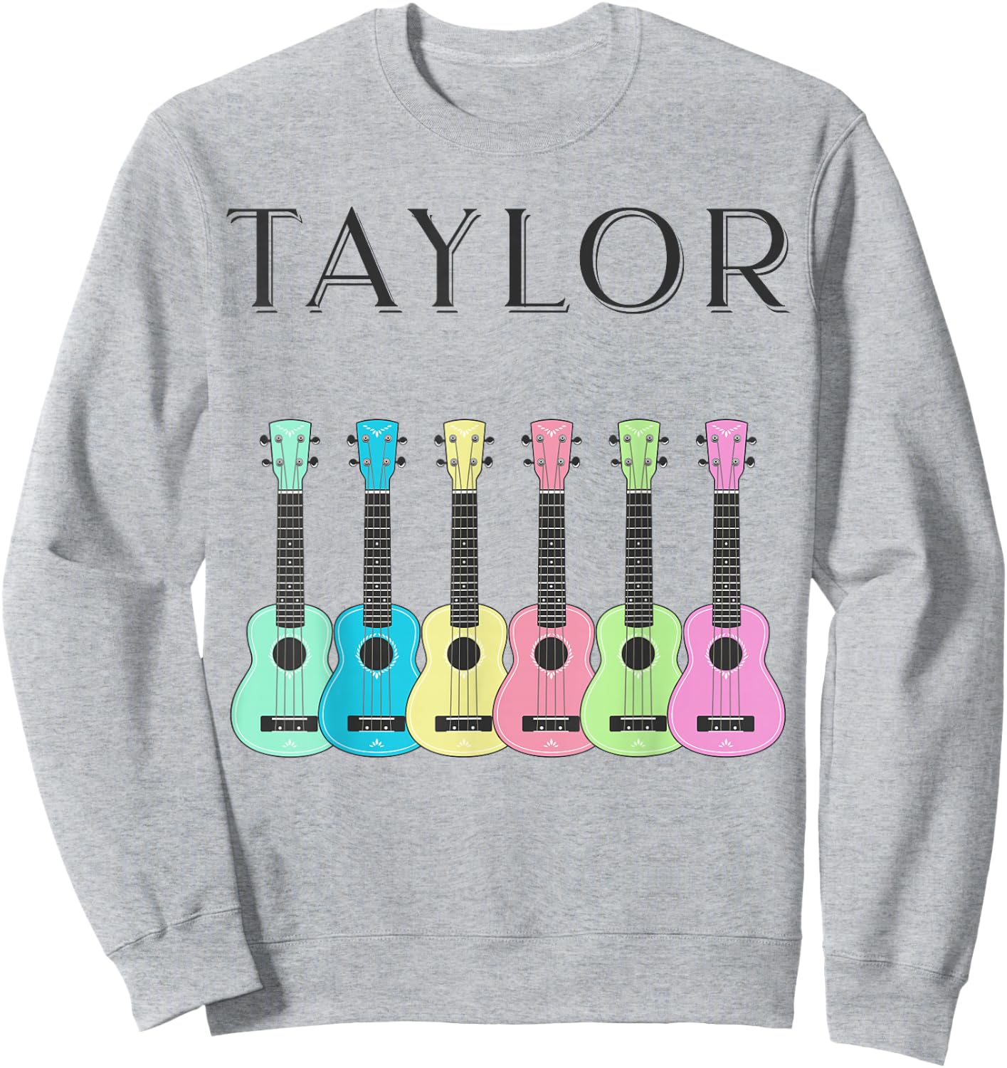 Kids and Adults Vintage Style Taylor Guitar Sweatshirt - Sweatshirt | Ash