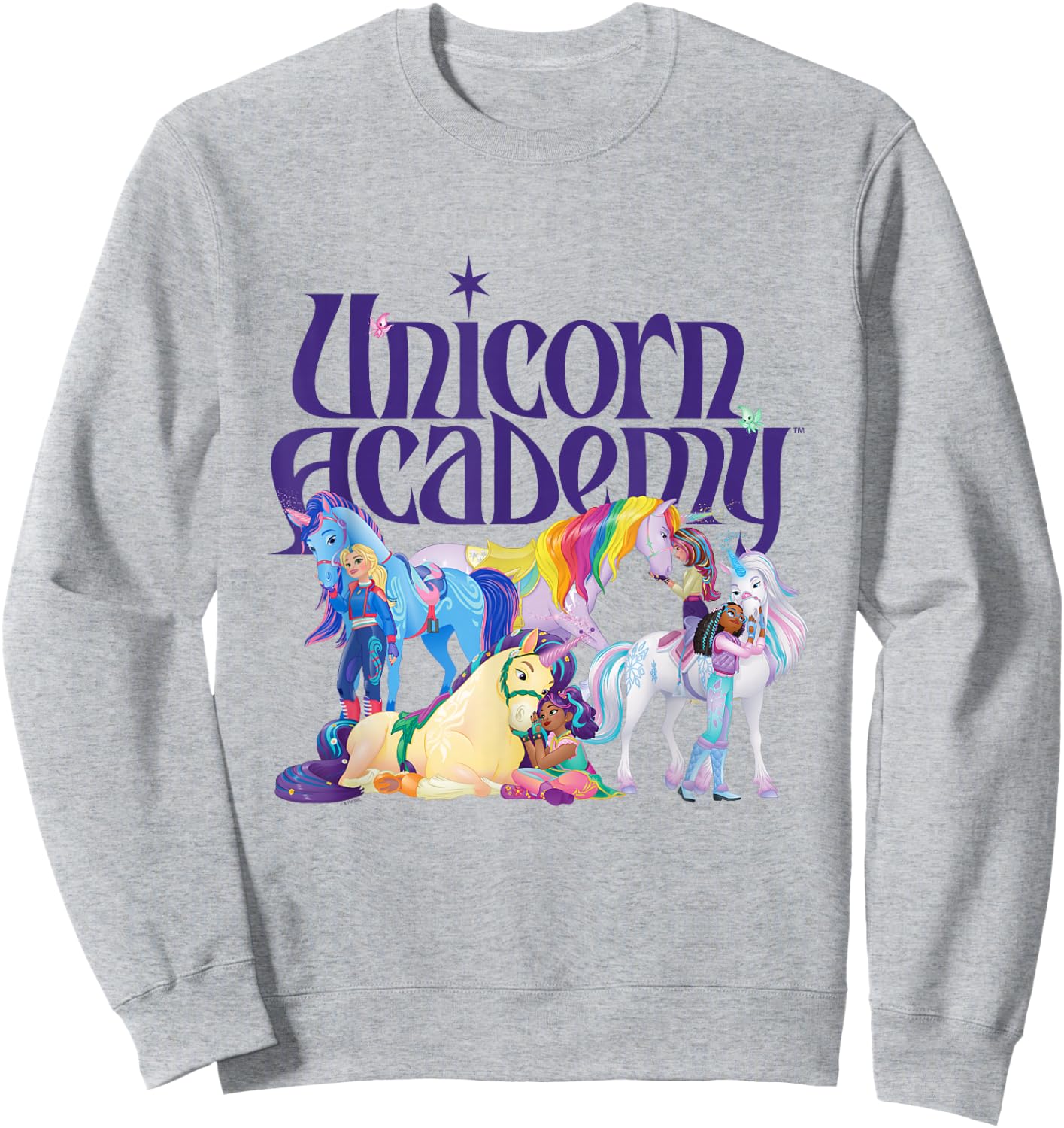 Rider and Unicorns , White Sweatshirt - Sweatshirt | Ash