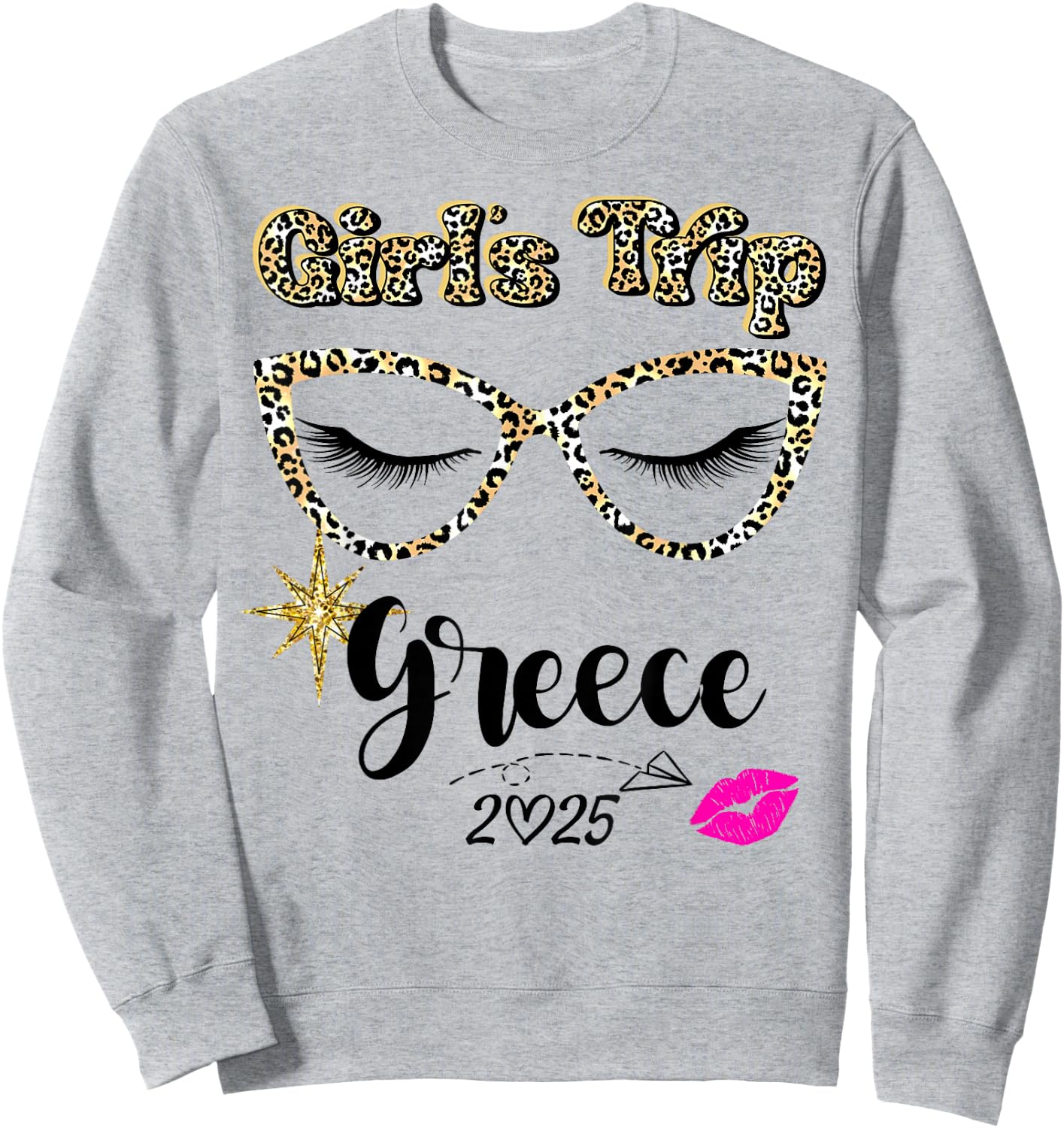 Girls Trip Greece 2025 Shirts Weekend Birthday Squad Sweatshirt - Sweatshirt | Ash