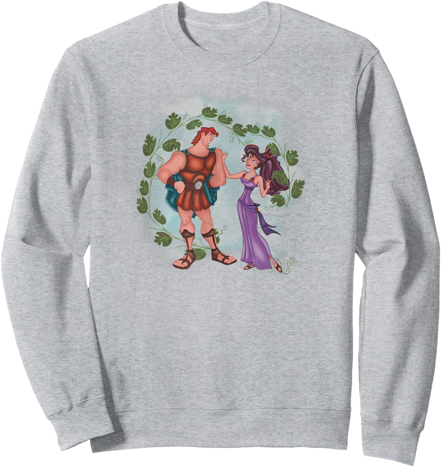 Disney Hercules Meg And Herc Fine Art Pose Sweatshirt - Sweatshirt | Ash