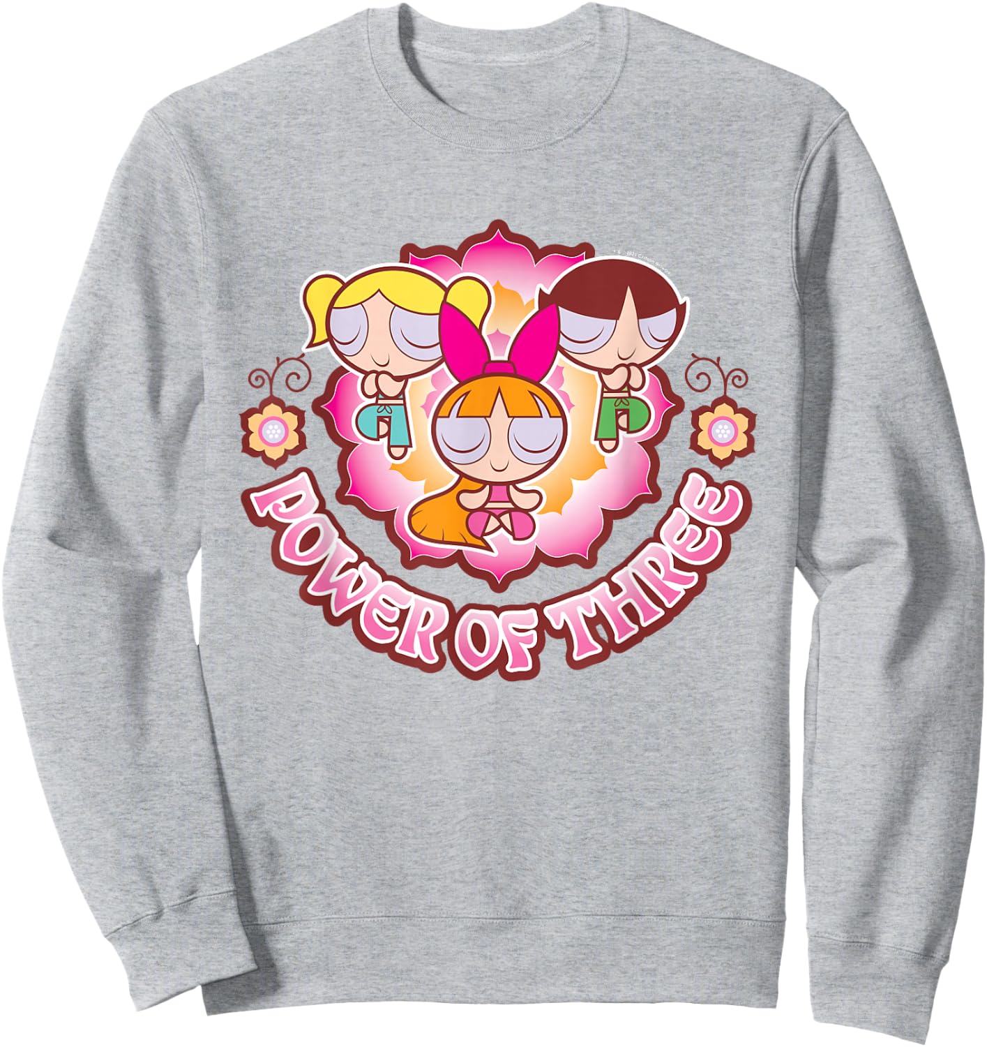 Powerpuff Girls Power of Three Small Sweatshirt - Sweatshirt | Ash