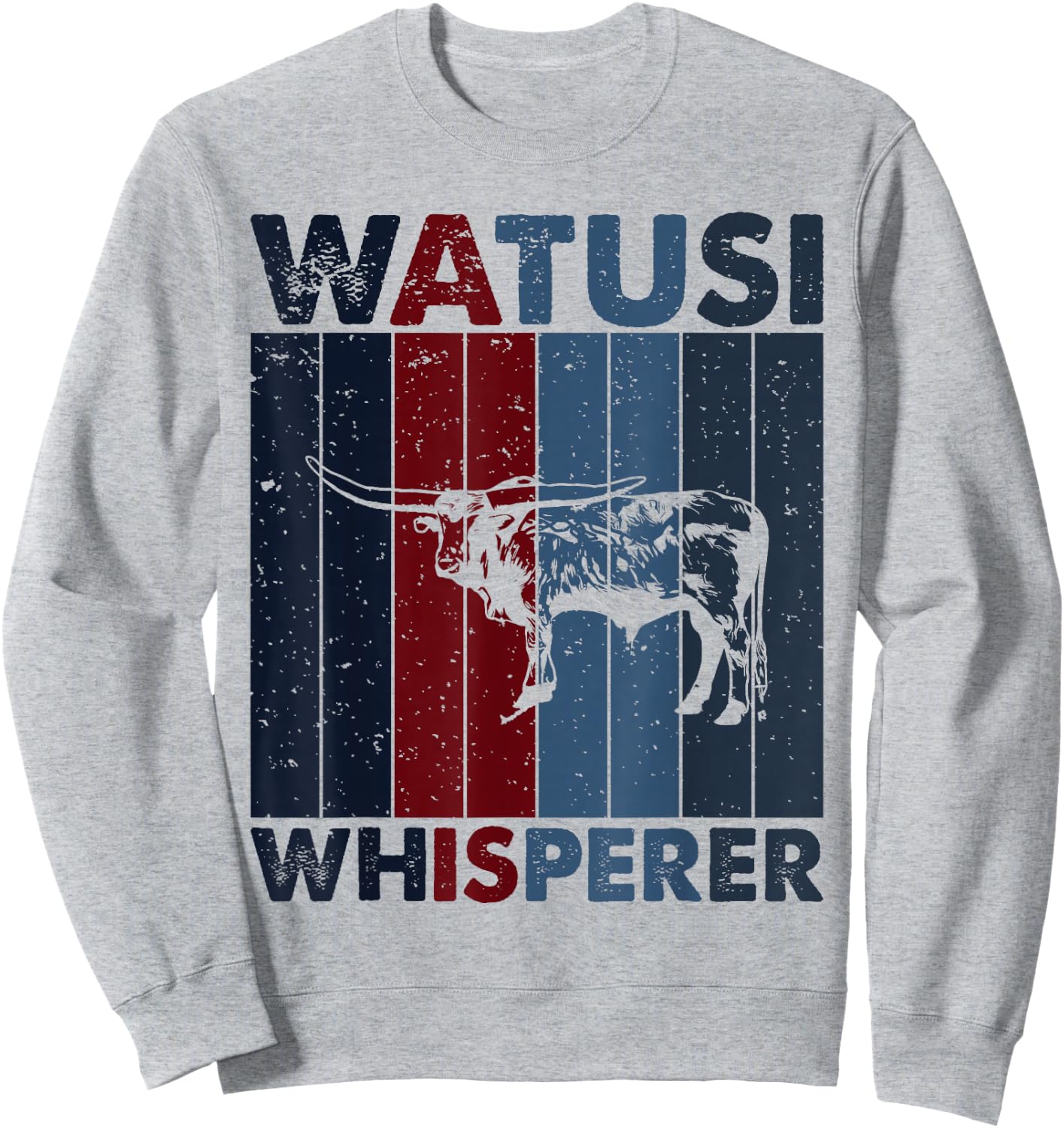 Cattle Dad Mom Cow Whisperer - Farmer Breeder Watusi Sweatshirt - Sweatshirt | Ash