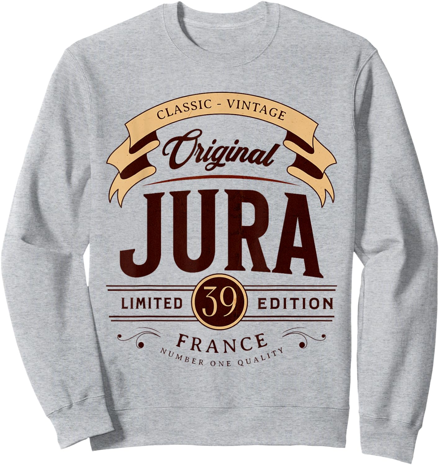 Vintage Jura Department France , grey, S Sweatshirt - Sweatshirt | Ash