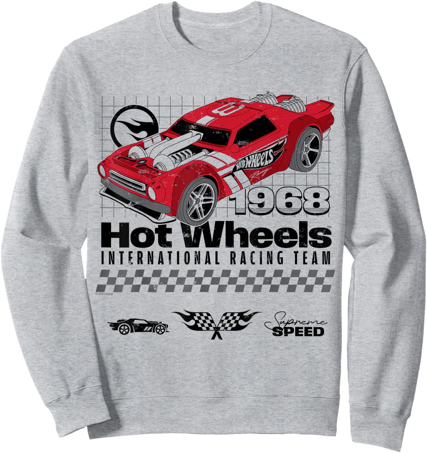 Hot Wheels – International Racing Team Supreme Speed 1968 Sweatshirt - Sweatshirt | Ash