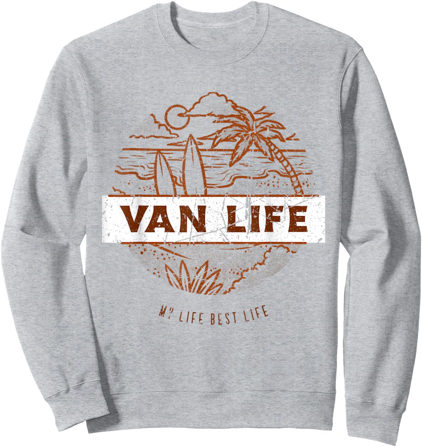 Van Life Clothing Retro Vintage Van Dwellers Vanlife Nomads1 Sweatshirt - Sweatshirt | Ash