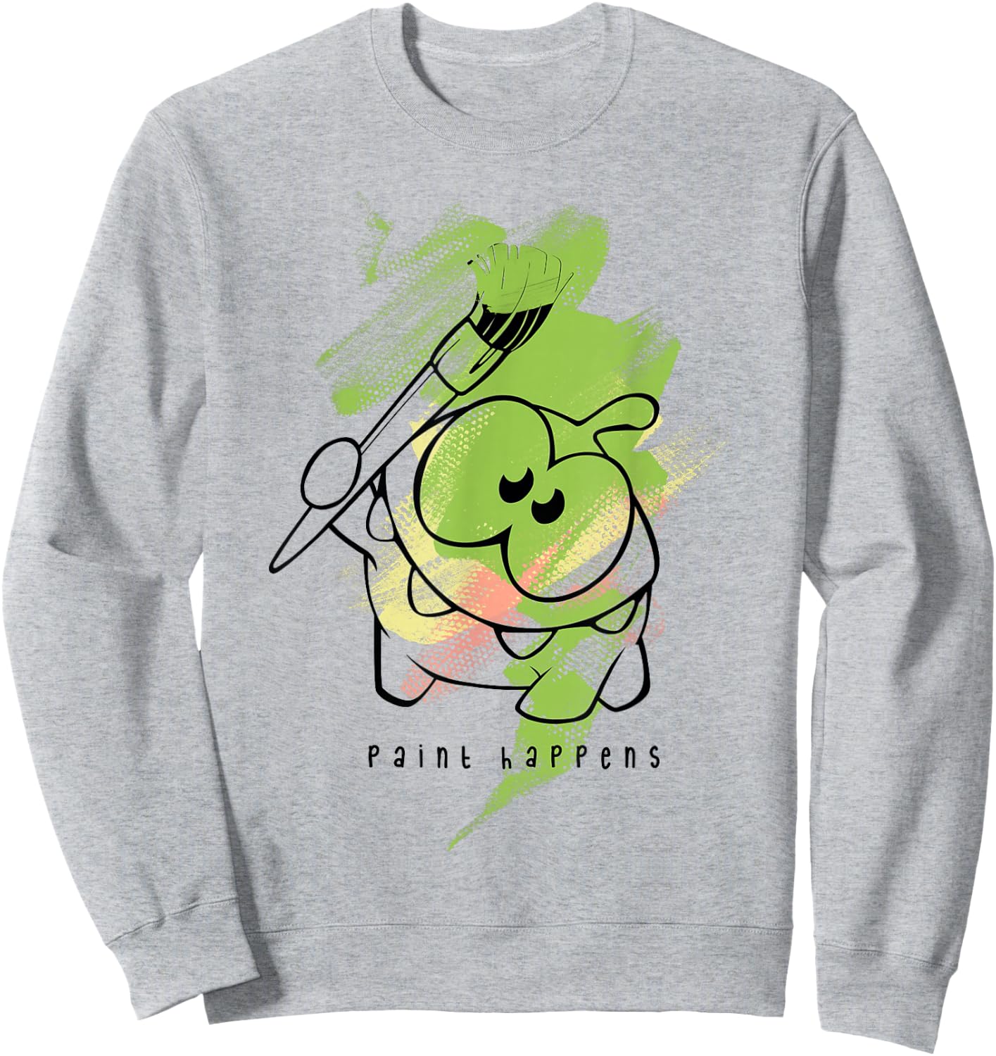 Cut the Rope: Om Nom Juxtapose Painter Sweatshirt - Sweatshirt | Ash