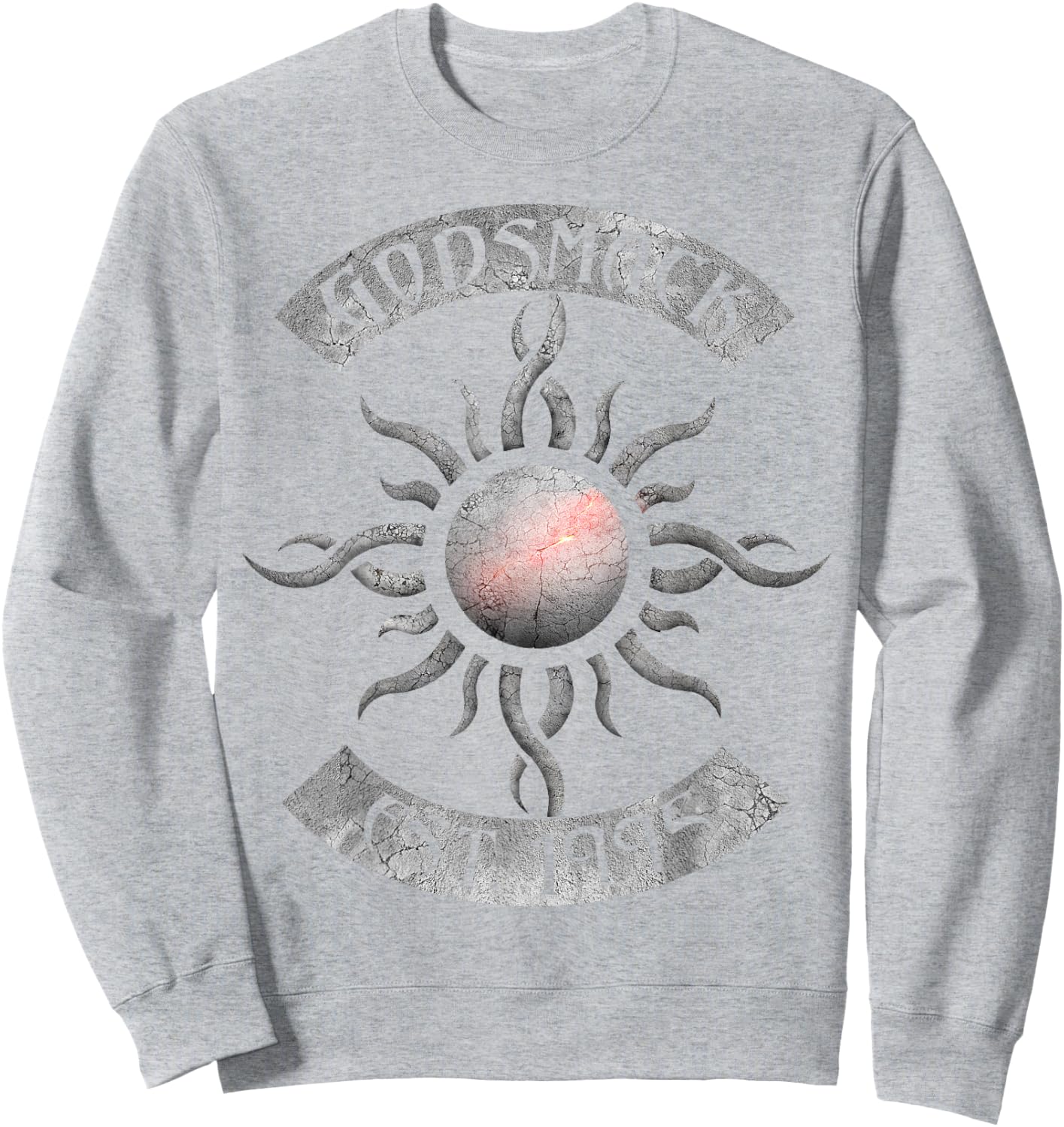 Godsmack – Legends Sun Rocker On White Sweatshirt - Sweatshirt | Ash