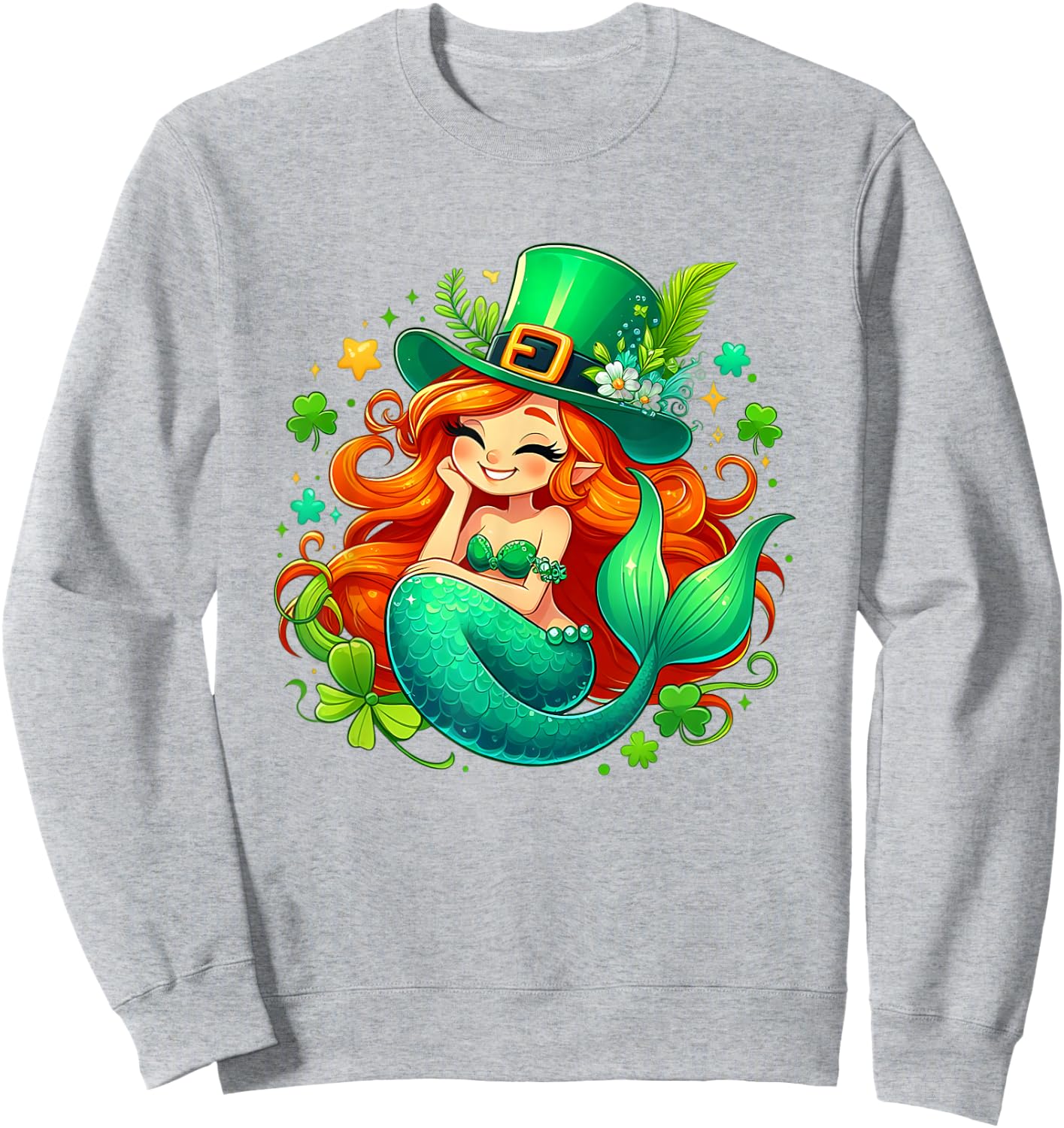 St. Patrick's Mermaid Sweatshirt - Sweatshirt | Ash
