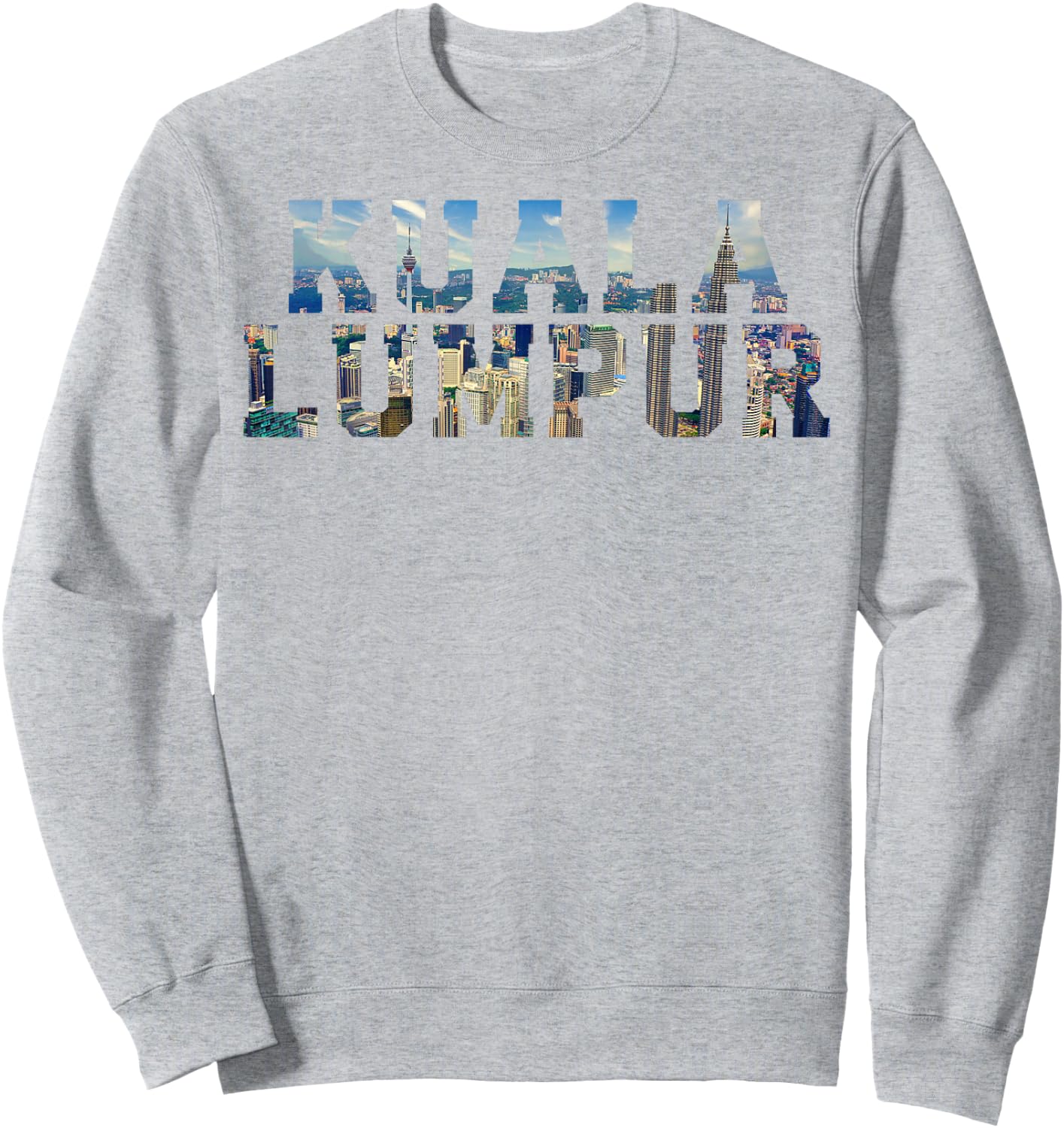 Souvenir vintage Kuala Lumpur Malaisie emblématique Skyline Sweatshirt - Sweatshirt | Ash