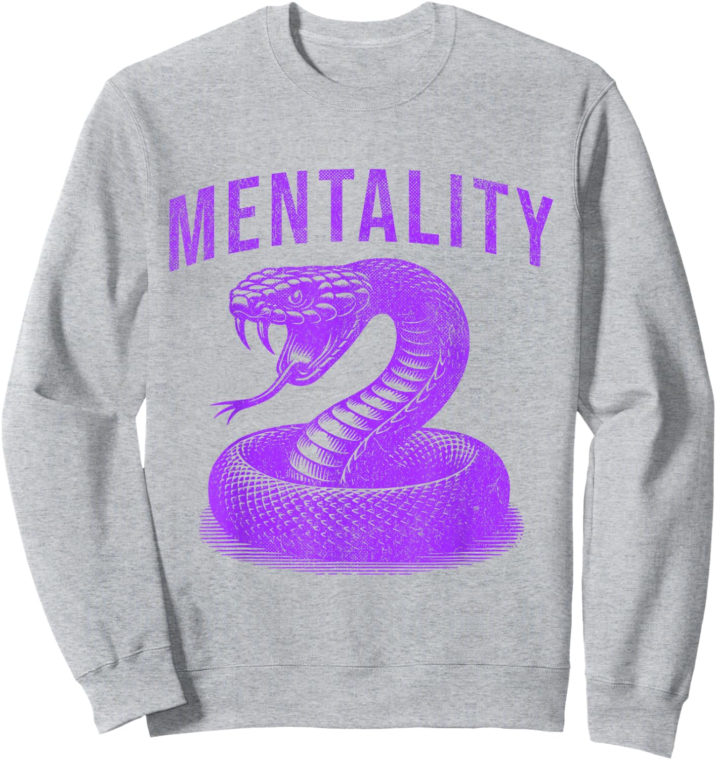 Mentality Mindset Snake Motivation of Champions Basketball Sweatshirt - Sweatshirt | Ash