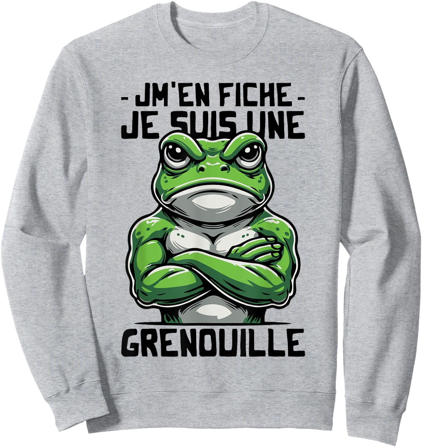 Frog Woman Girl Boy Je suis une Grenouille , white, S Sweatshirt - Sweatshirt | Ash