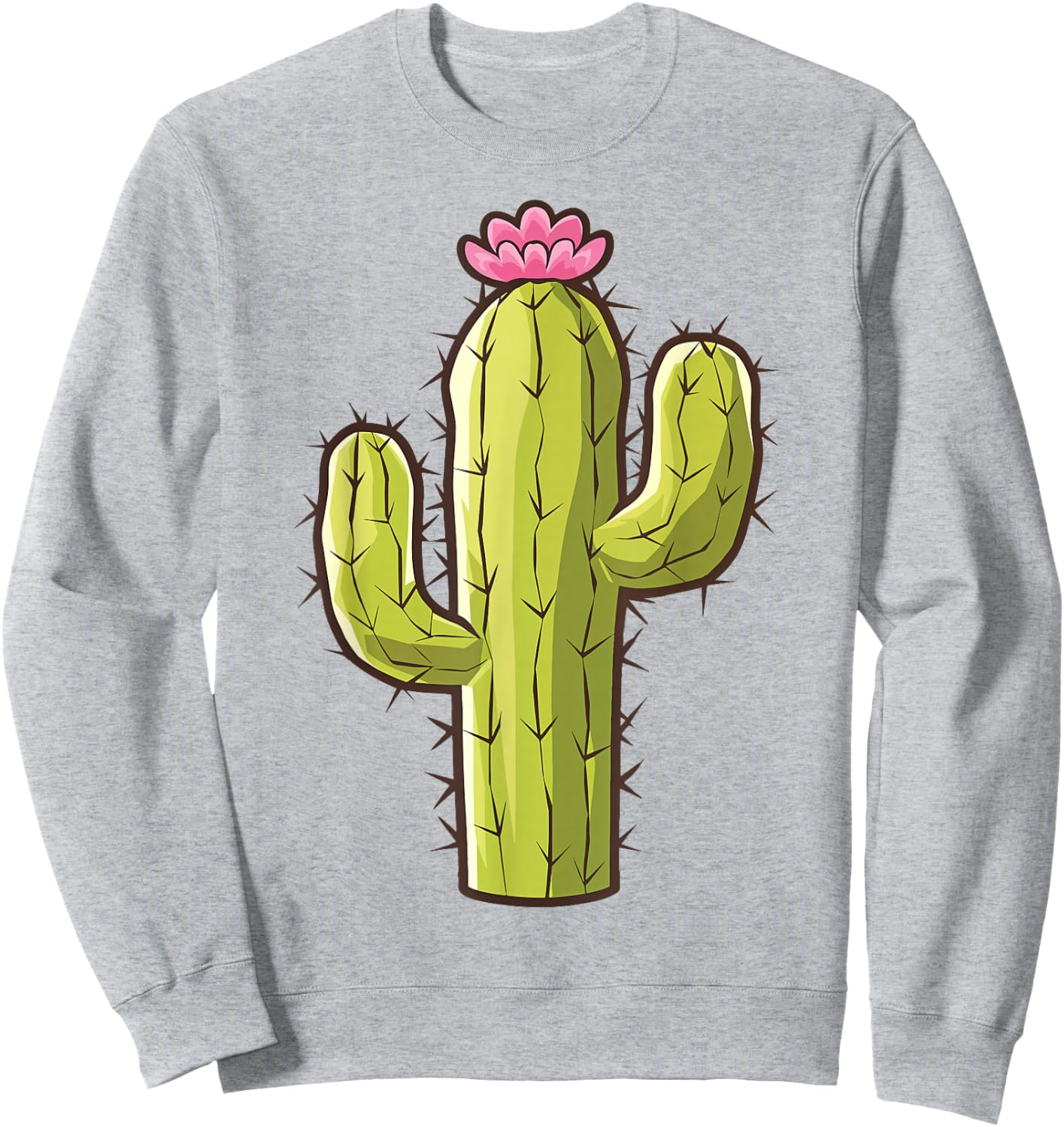 Cactus Costume for Adults Kids Men Women , Green, S Sweatshirt - Sweatshirt | Ash