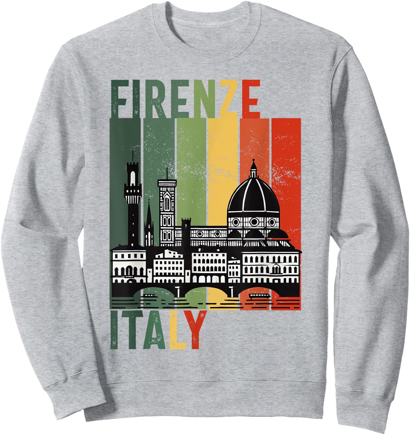 Souvenirs From Firenze Italy With Italian Vintage Florence Sweatshirt - Sweatshirt | Ash