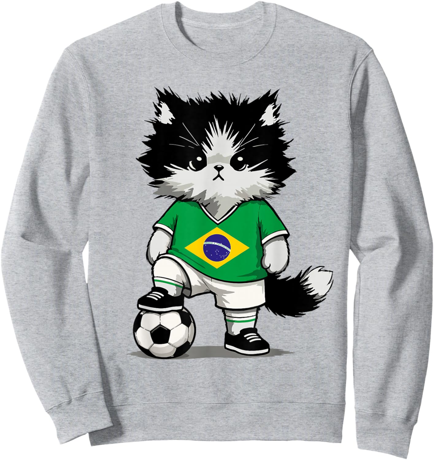 Brasilien Flagge Herren Damen Kinder Brasilien Sweatshirt - Sweatshirt | Ash
