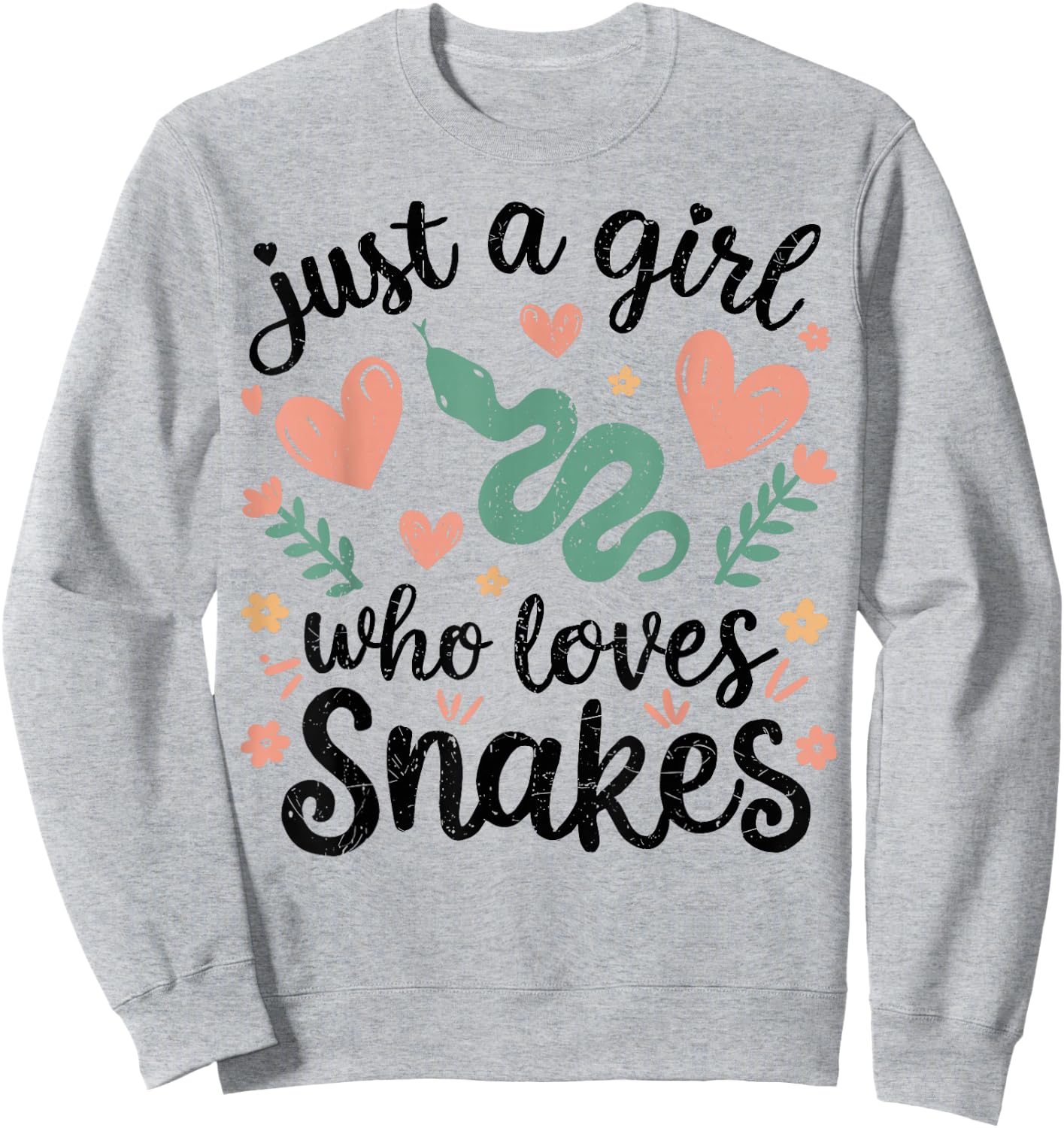 Snake Handler Girl Snake Woman Snake Sweatshirt - Sweatshirt | Ash
