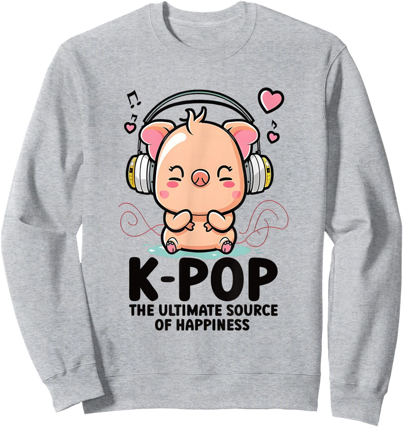 Kpop Items Bias K Pop Pig Lover Merch K-pop Merchandise Sweatshirt - Sweatshirt | Ash
