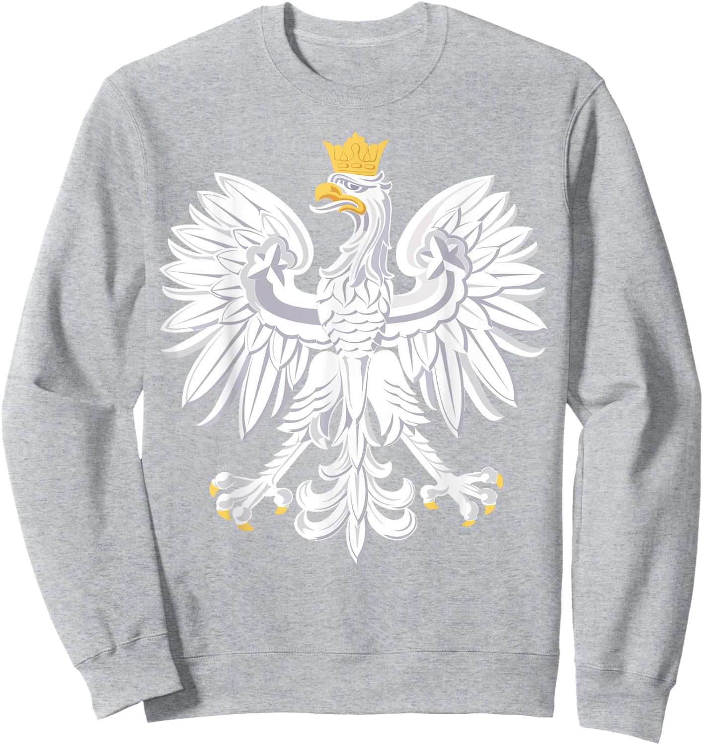 Poland Polska Polish Emblem Coat of Arms Eagle White Red Sweatshirt - Sweatshirt | Ash